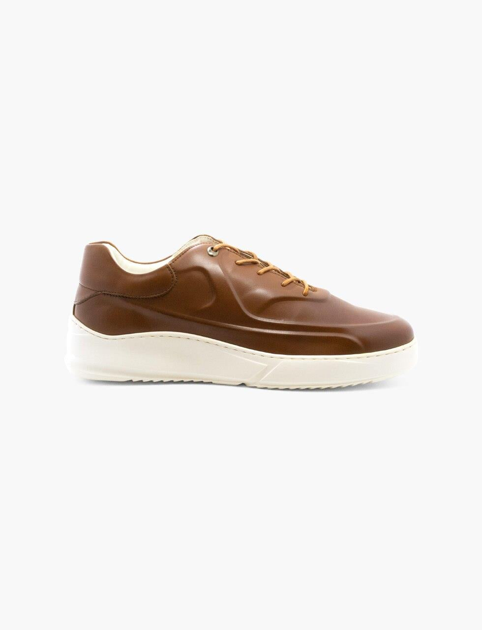 AZOR Mens Round Marcus Sneaker Lace Up Shoes Tan UK 7 to UK 12