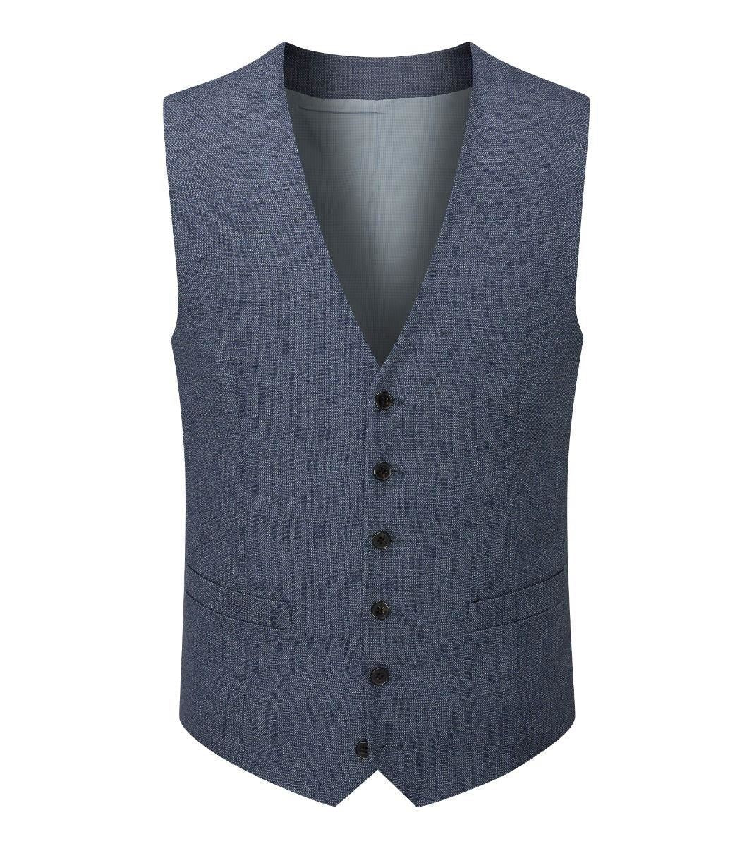 Skopes Men's Harcourt Tailored Fit Waist Coat in Blue 34 to 62 Regular