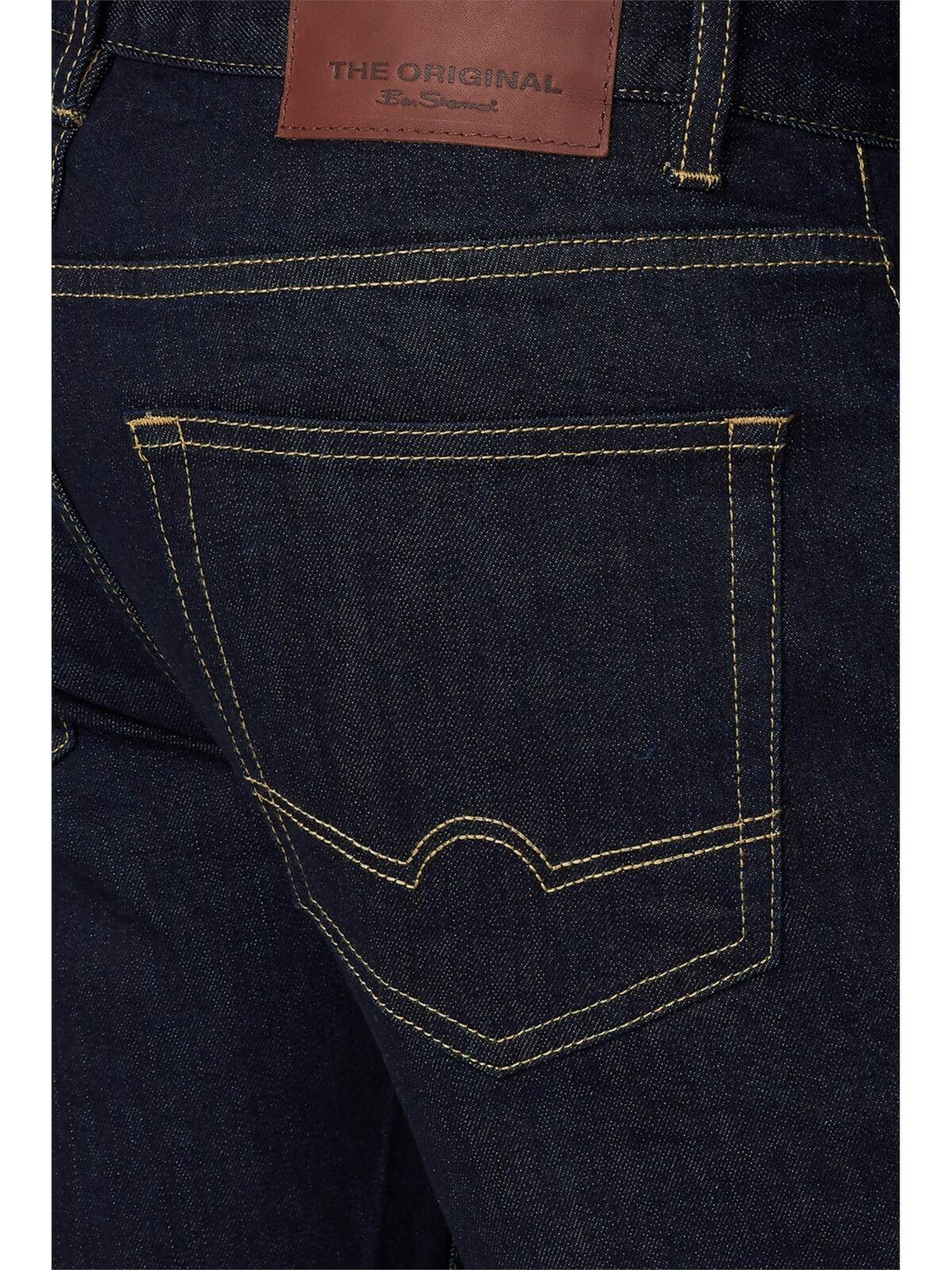 Ben Sherman Mens Big Size Straight Leg Rinsewash Jeans
