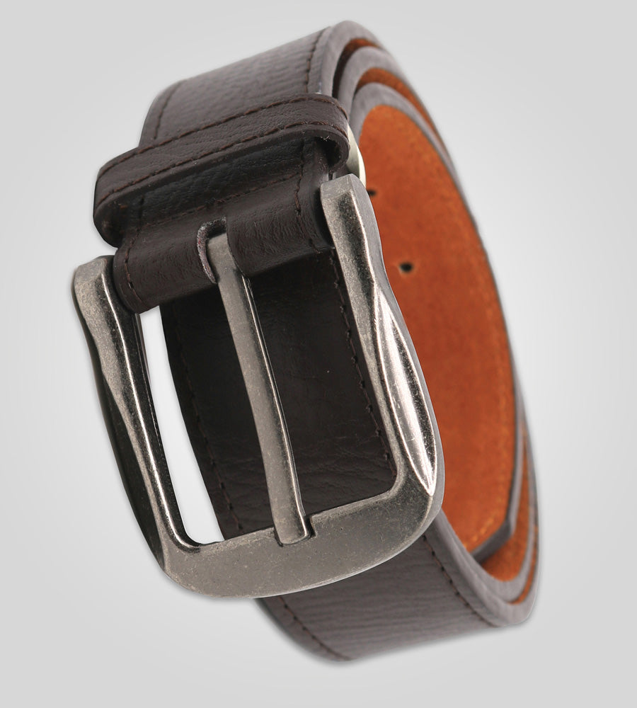D555 KINGSIZE LARGE BUCKLE BONDED LEATHER BELT 3.8CM WIDTH IN WAIST SIZE 44 TO 64 INCHES