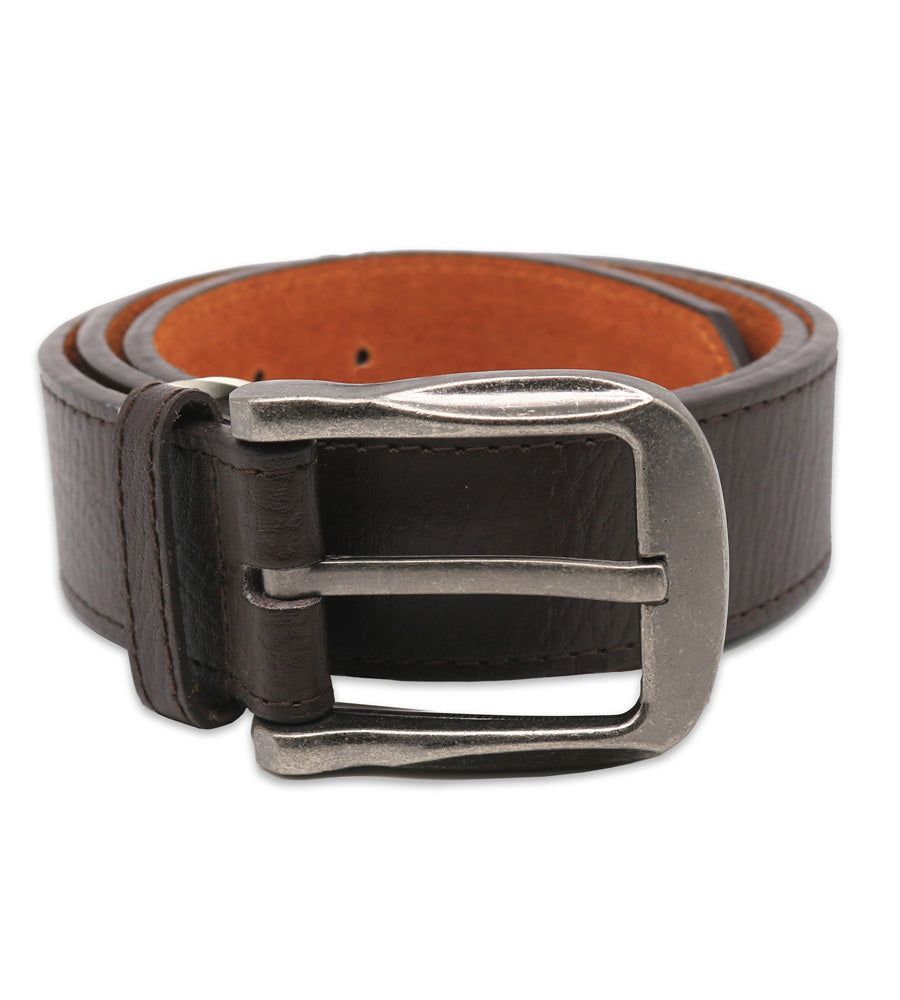D555 KINGSIZE LARGE BUCKLE BONDED LEATHER BELT 3.8CM WIDTH IN WAIST SIZE 44 TO 64 INCHES