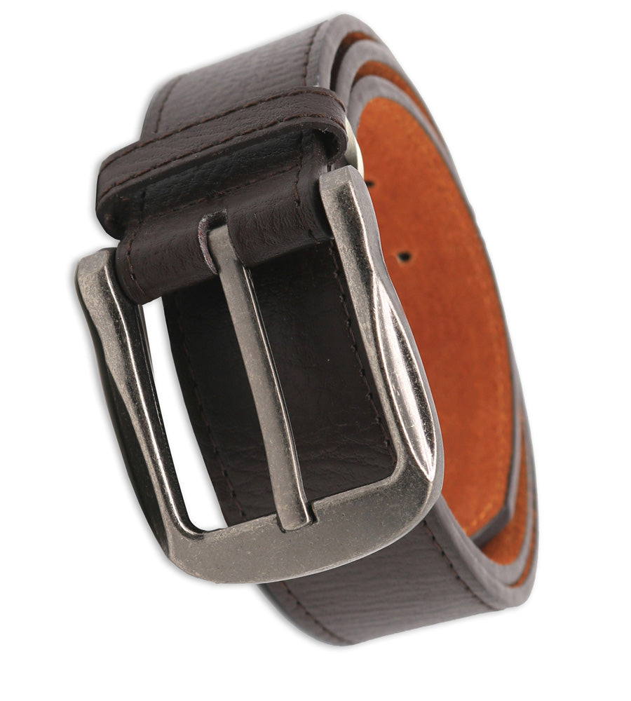 D555 KINGSIZE LARGE BUCKLE BONDED LEATHER BELT 3.8CM WIDTH IN WAIST SIZE 44 TO 64 INCHES