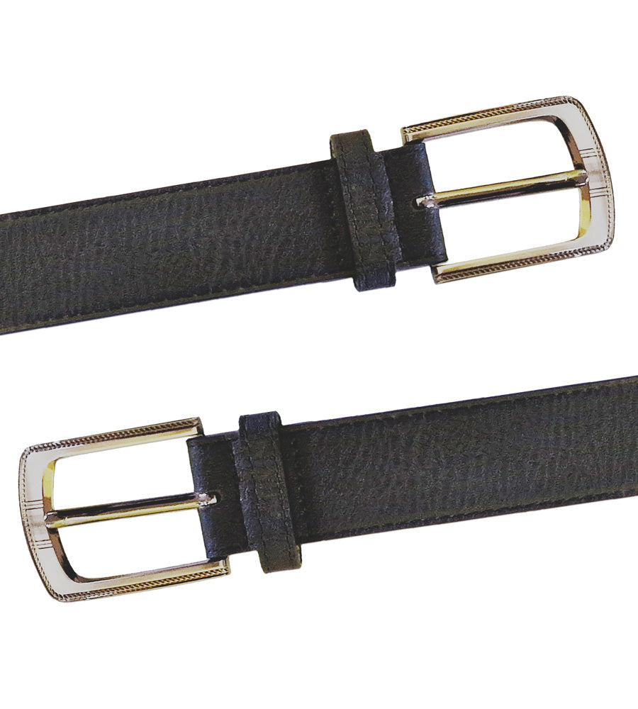 D555 KINGSIZE LARGE BUCKLE BONDED LEATHER BELT SIZE 44 TO 64"