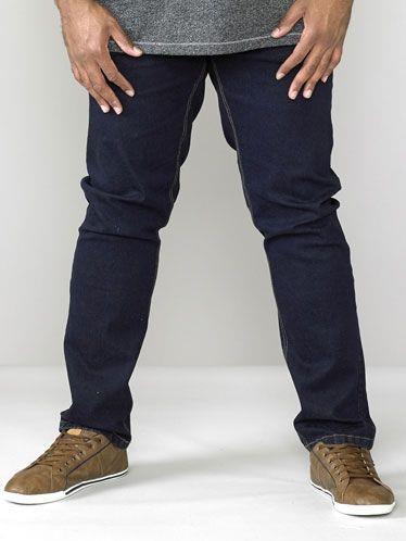 CEDRIC-KS-D555 Tapered Fit Stretch Jeans In Indigo
