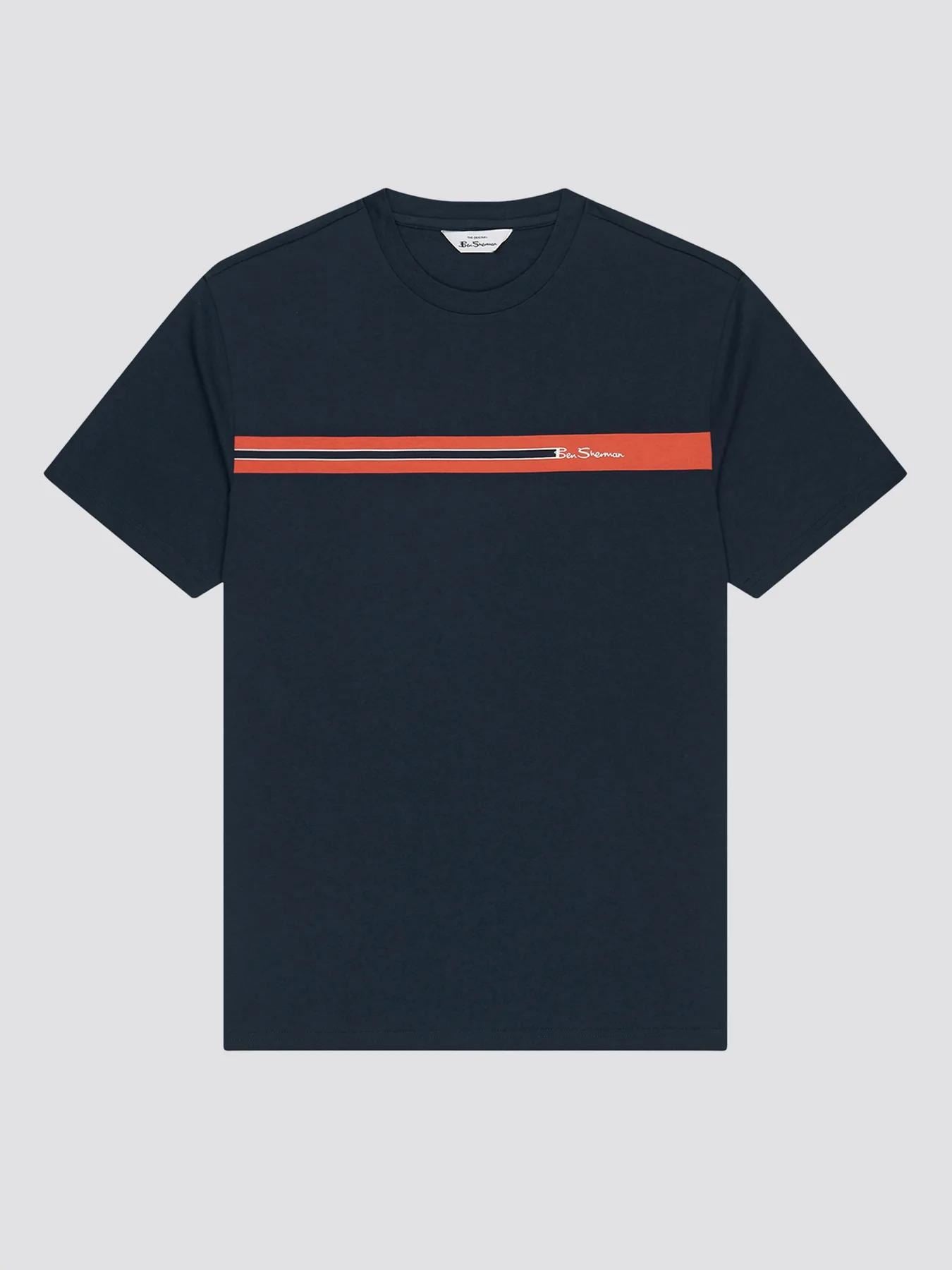 Ben Sherman Men's Regular Fit Chest Stripe Tee (0063358) M-XXL, 2 Colours