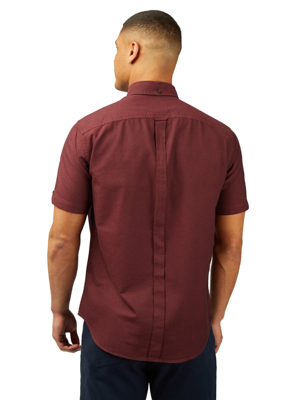 Ben Sherman Big Size Signature Oxford Short Sleeve Shirt For Men in 2 Colours, 2XL-5XL