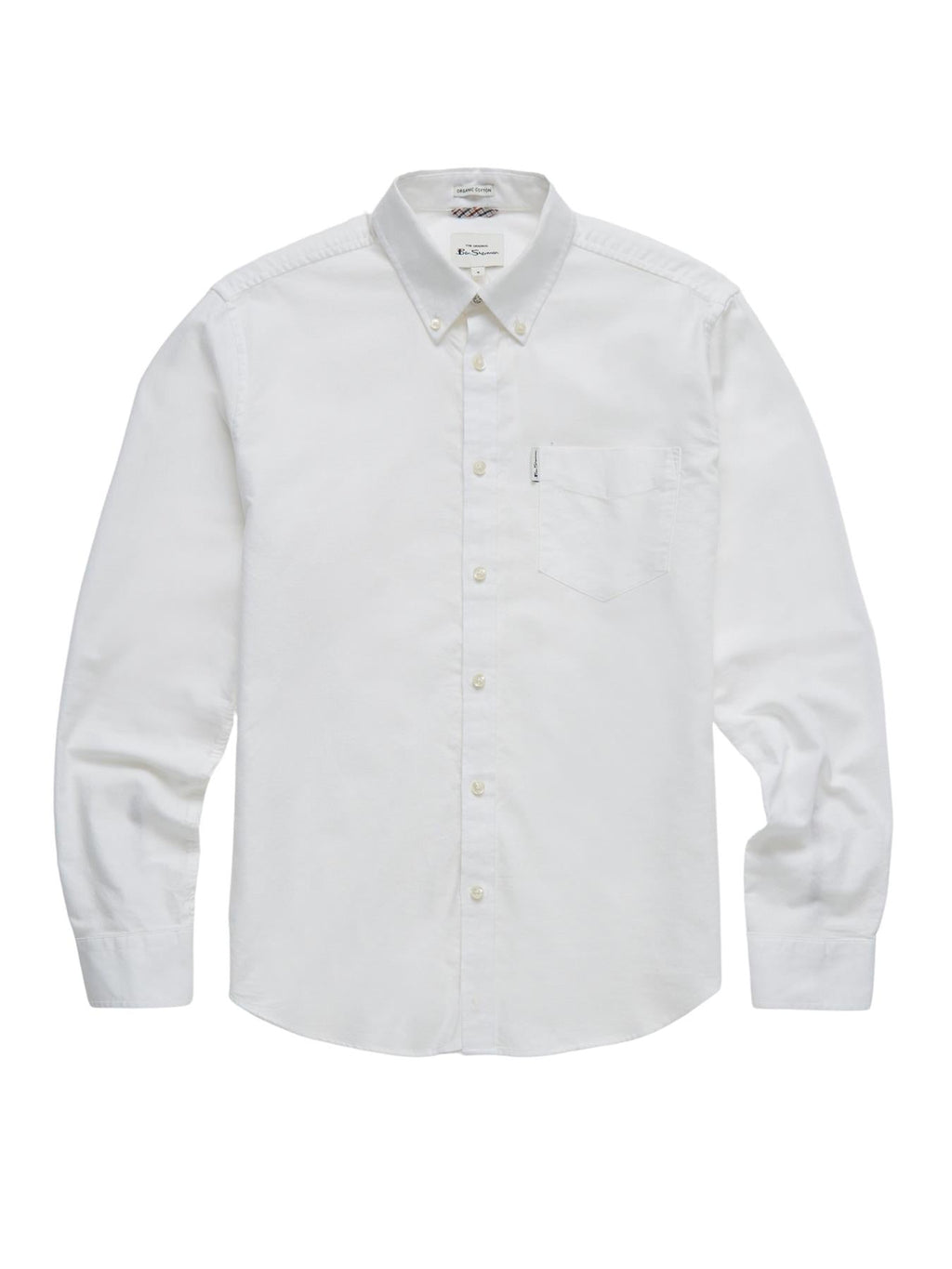 Ben Sherman Men's  Long Sleeve Organic Cotton Oxford Shirt 2XL to 5XL, 4 Colours
