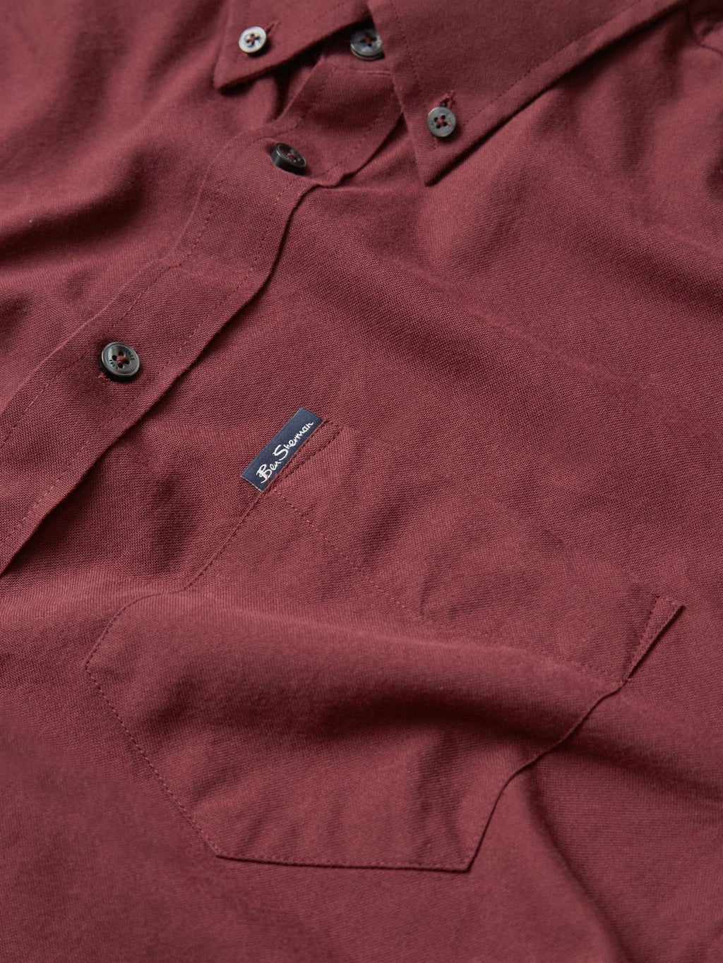 Ben Sherman Men's  Long Sleeve Organic Cotton Oxford Shirt 2XL to 5XL, 4 Colours