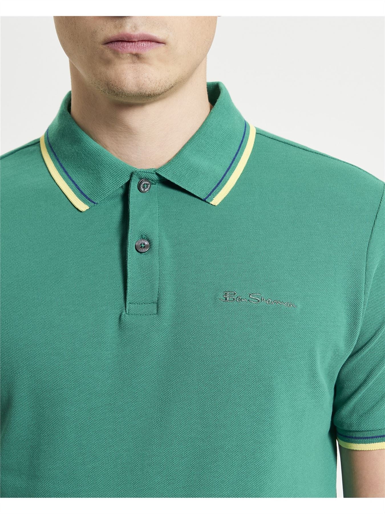 Ben Sherman Signature Pique Polo Shirt For Men in 5 Colours, 2XL-5XL