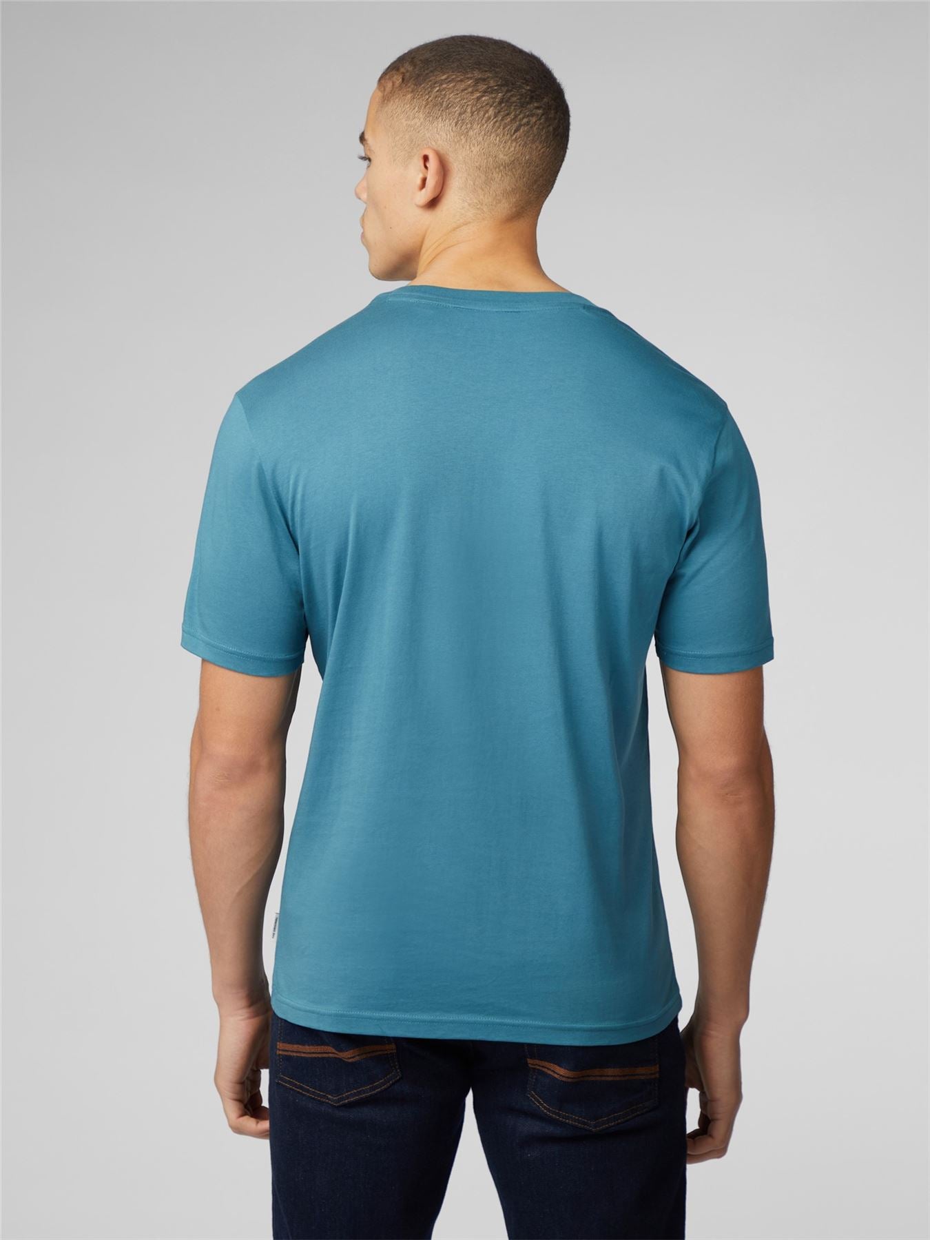 Ben Sherman Feel The Grove Short Sleeve T-Shirt for Mens (0076117) in Teal, 2XL-5XL