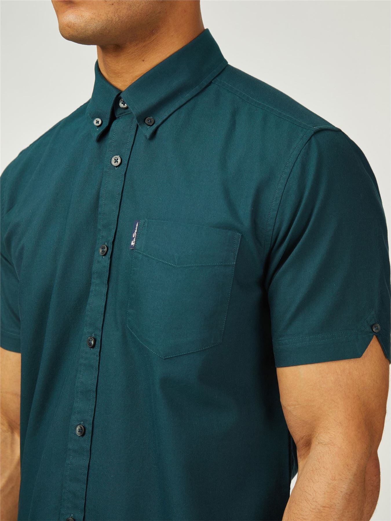 Ben Sherman Big Size Signature Oxford Short Sleeve Shirt For Men in 2 Colours, 2XL-5XL