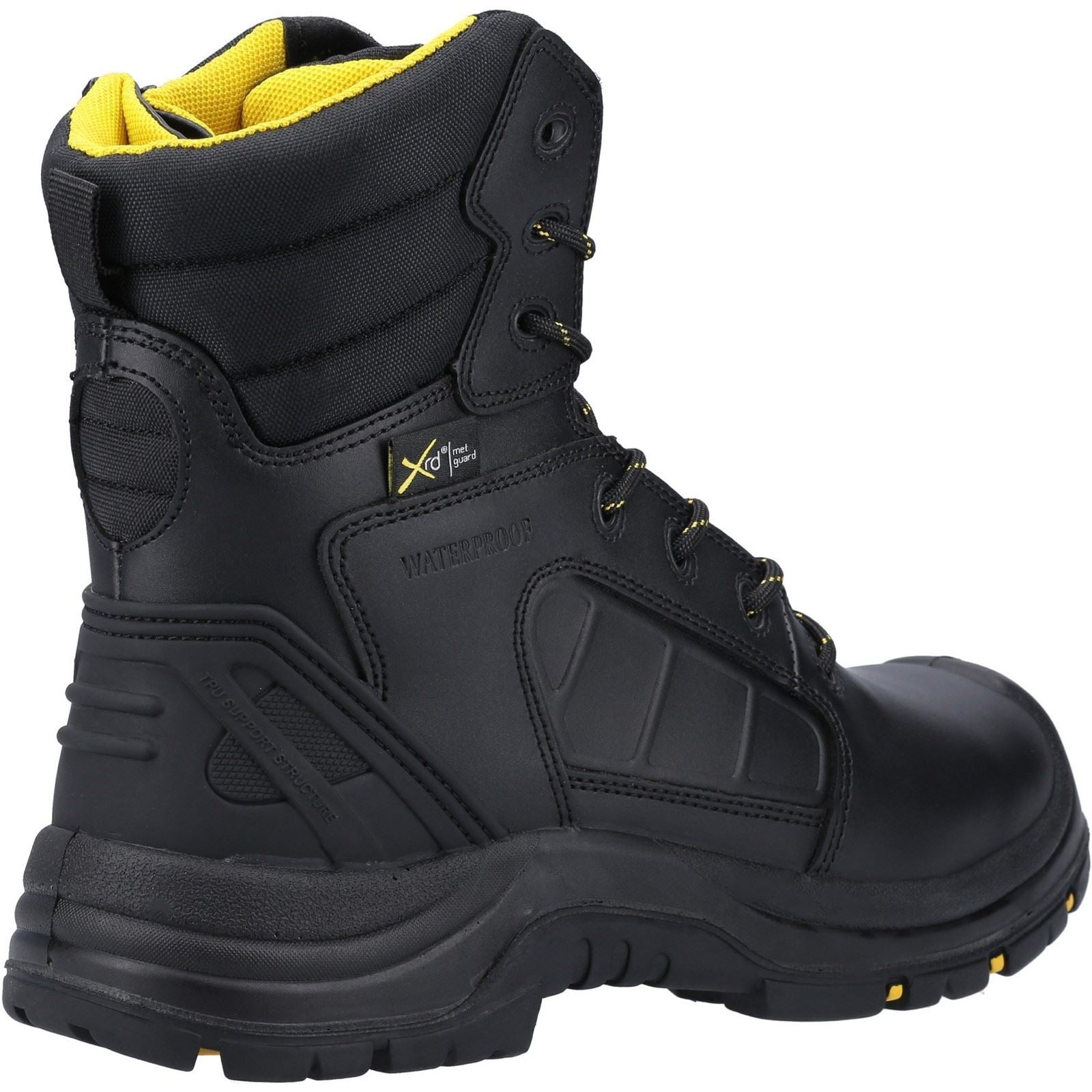 Amblers Men Boots - AS350C Berwyn Hi-Leg Metatarsal Safety Boot in Black, 4-14