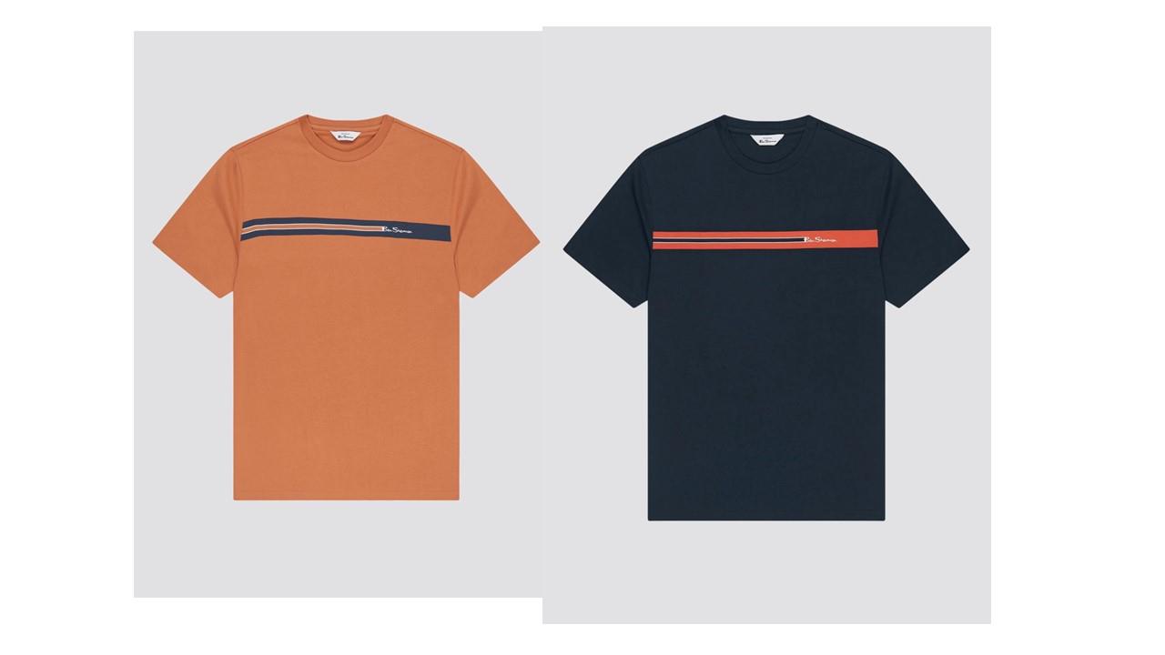 Ben Sherman Men's Regular Fit Chest Stripe Tee (0063358) M-XXL, 2 Colours