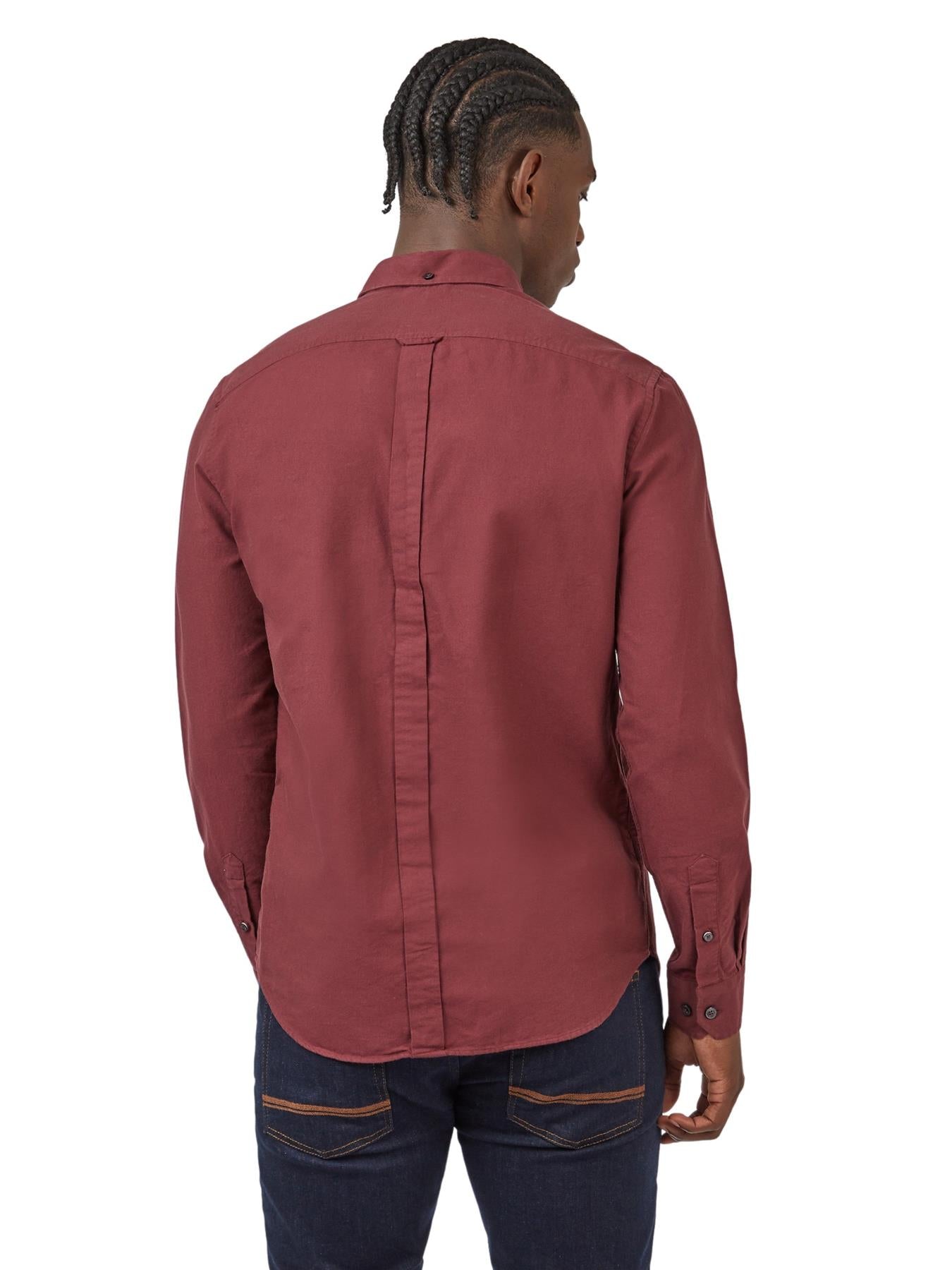 Ben Sherman Men's  Long Sleeve Organic Cotton Oxford Shirt 2XL to 5XL, 4 Colours