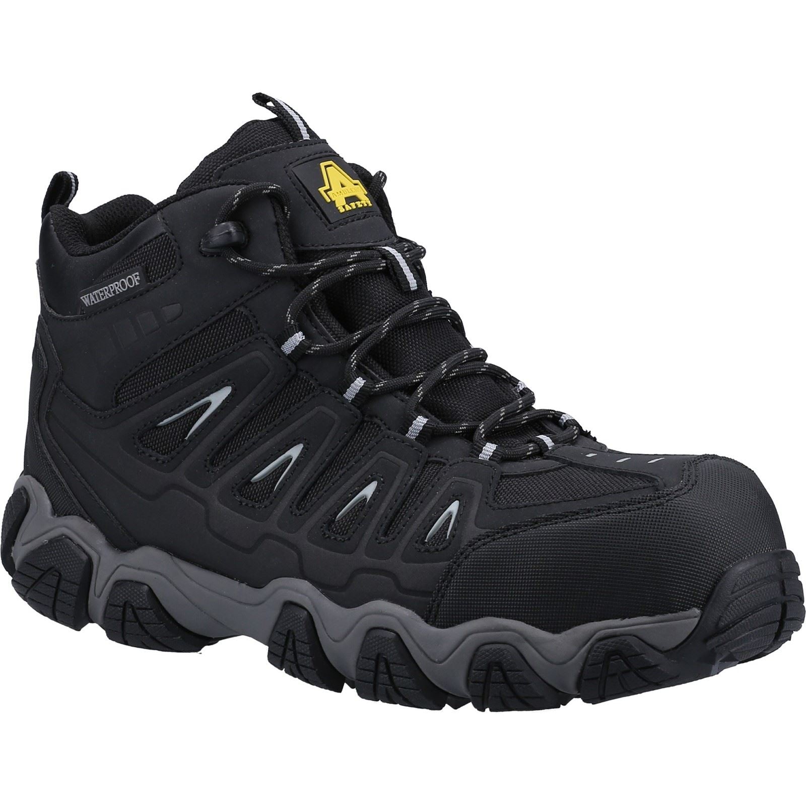 Amblers Men Boots - AS801 Rockingham Safety Hiker in Black, 6-12