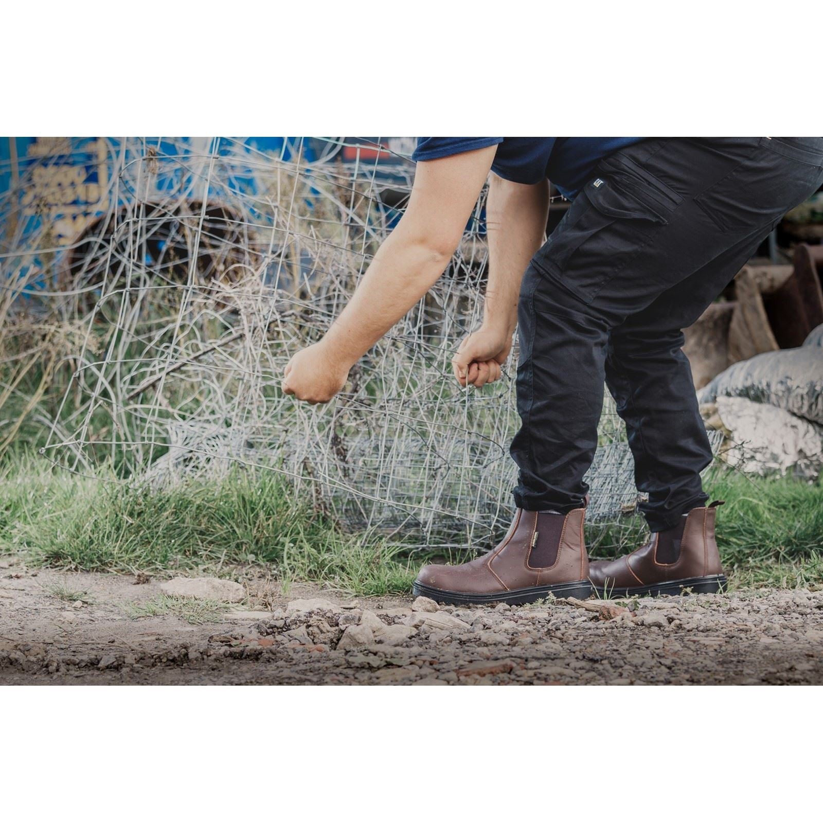 Amblers Men Boots - FS128 Safety Dealer Boot in Brown, 3-15