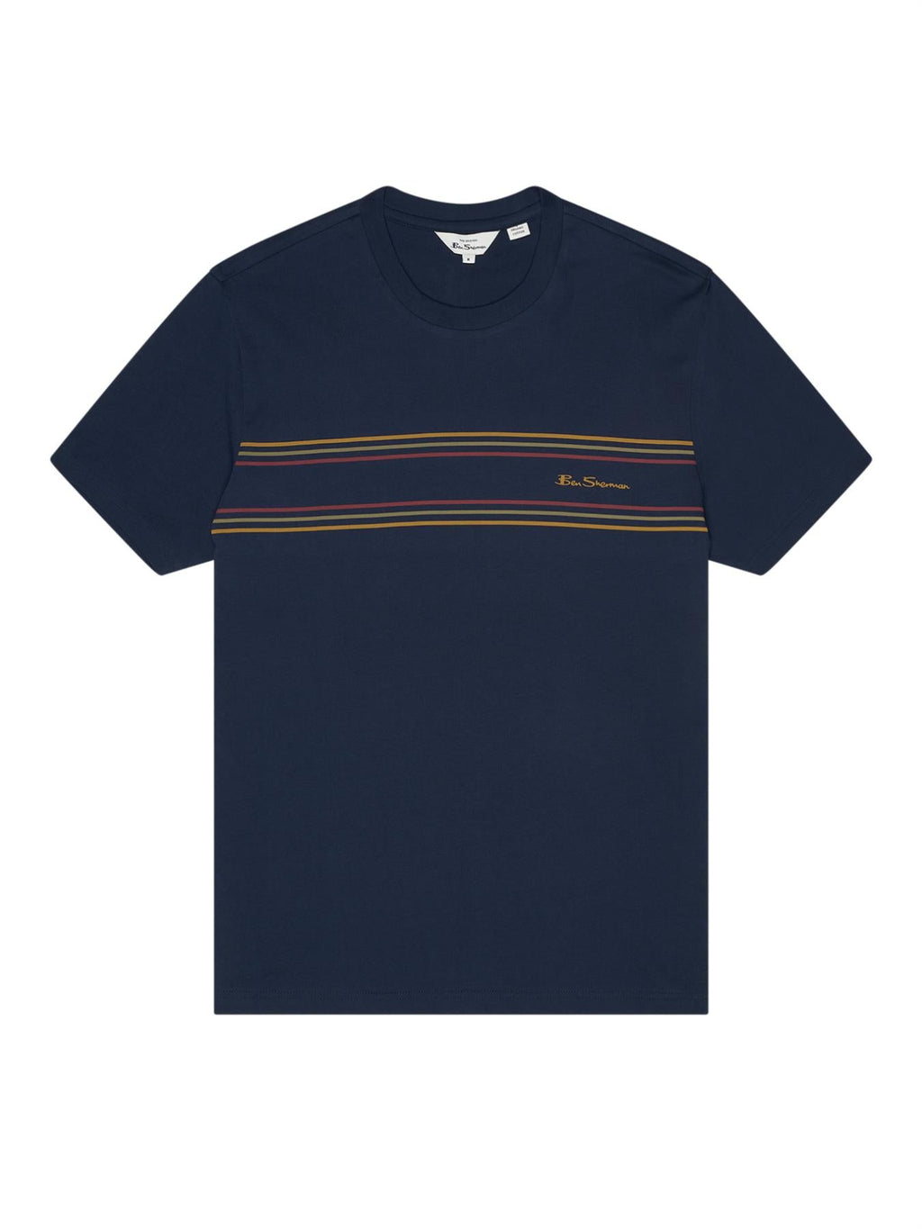 Ben Sherman Original Mens Stripe Logo Tee  in 2XL-5XL