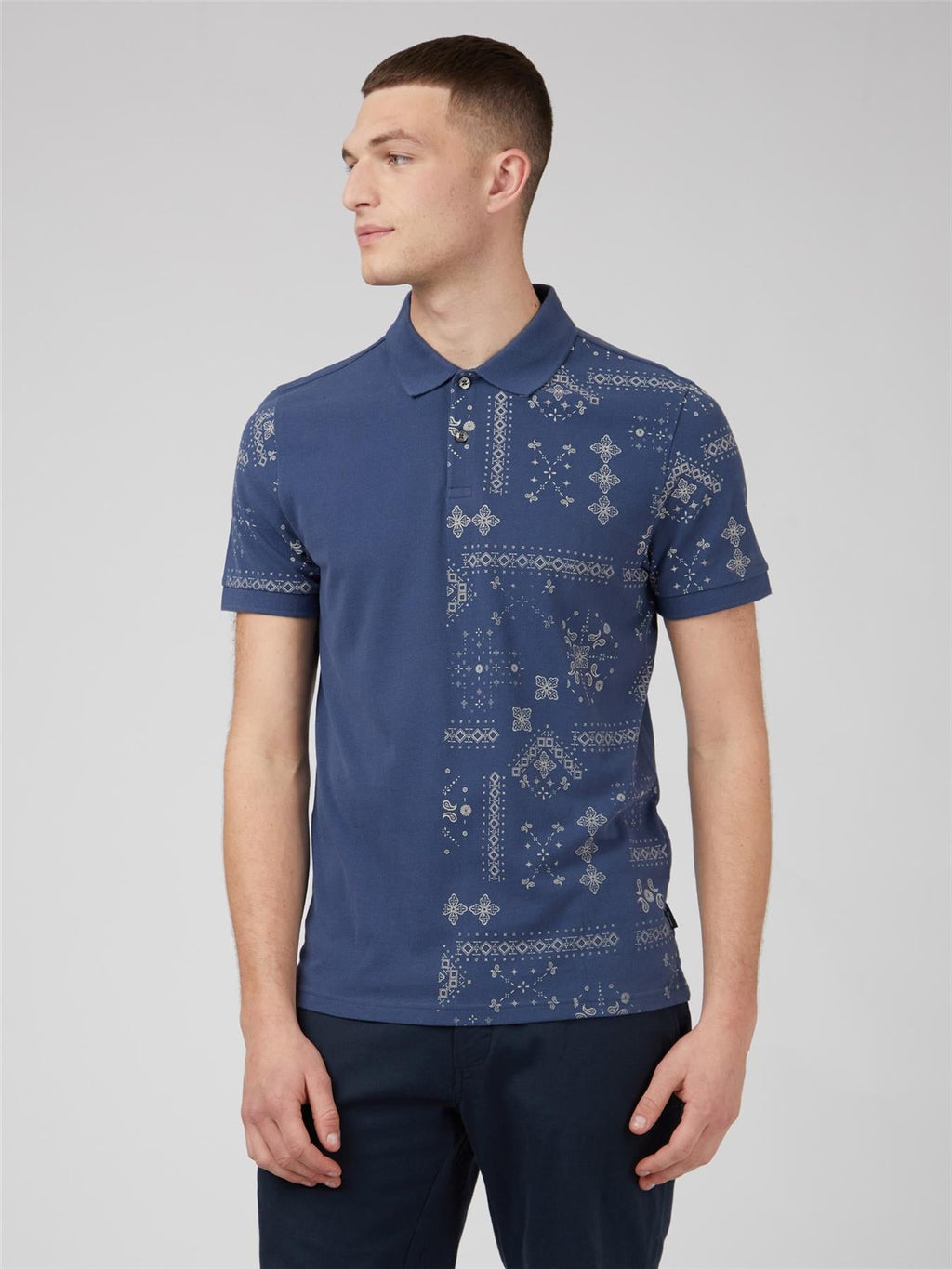 Ben Sherman (0070757IL) Men's Signature Polo in Blue 2XL to 5XL