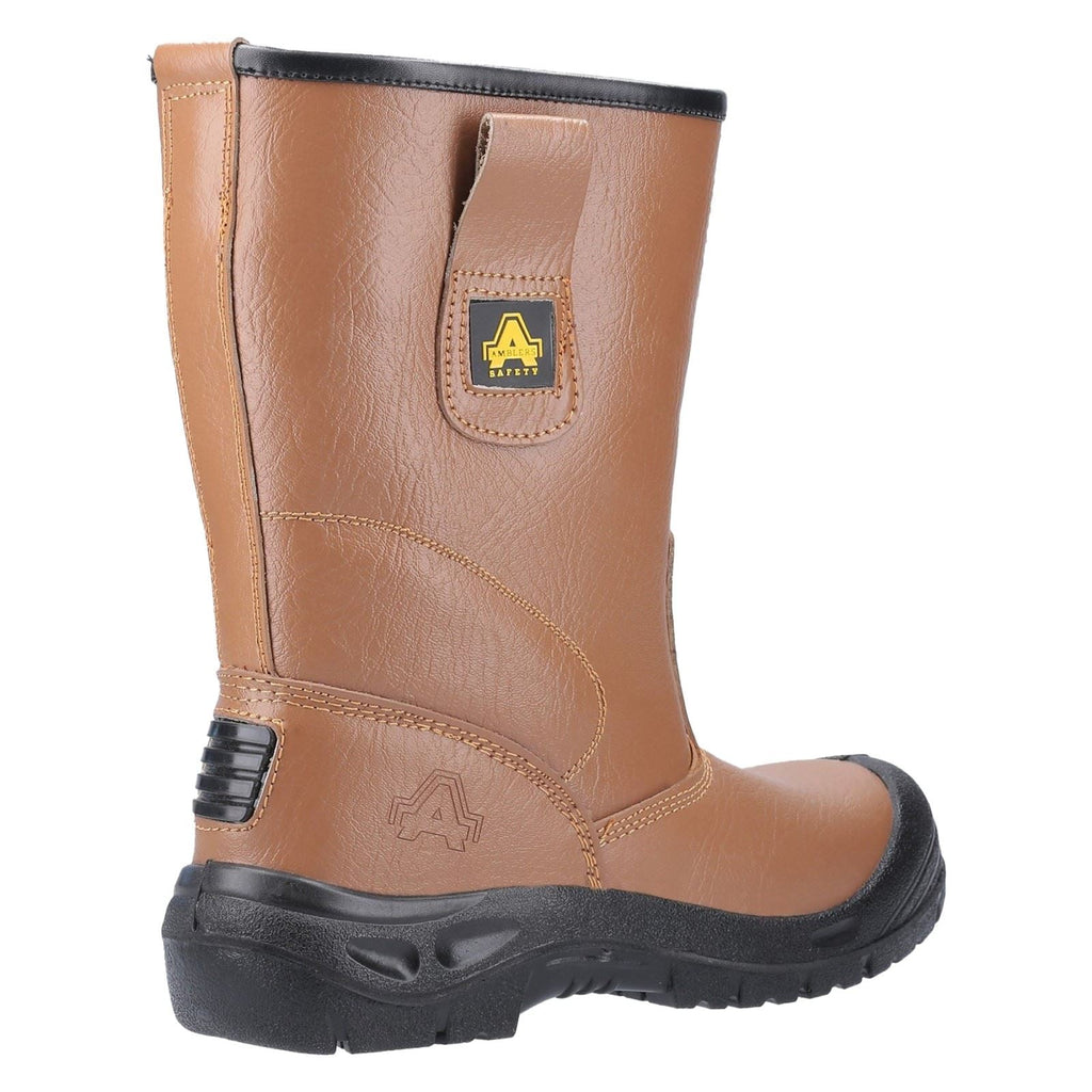 Amblers Men Boots - FS142 Safety Rigger Boot in Tan, 3-15