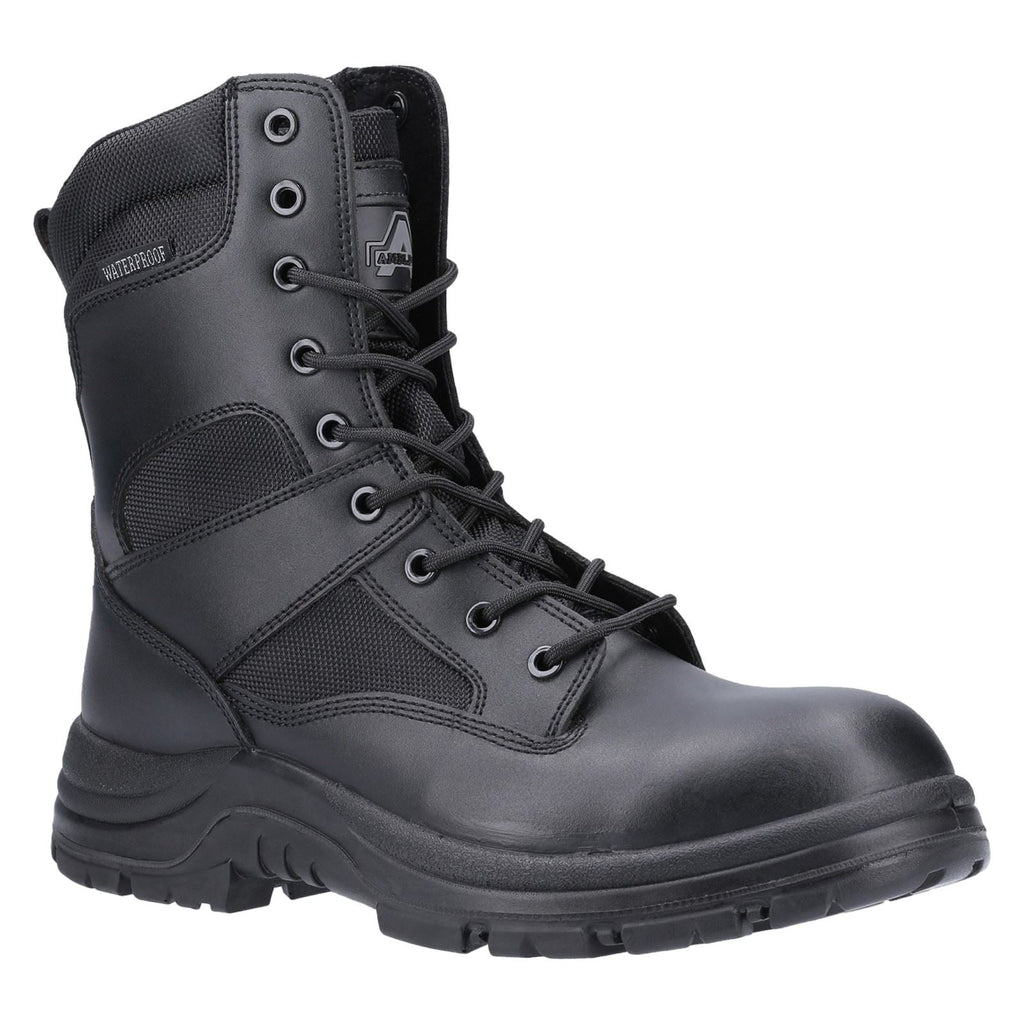 Amblers Men Boots - Combat Hi-Leg Metal Free Boot in Black, 4-14