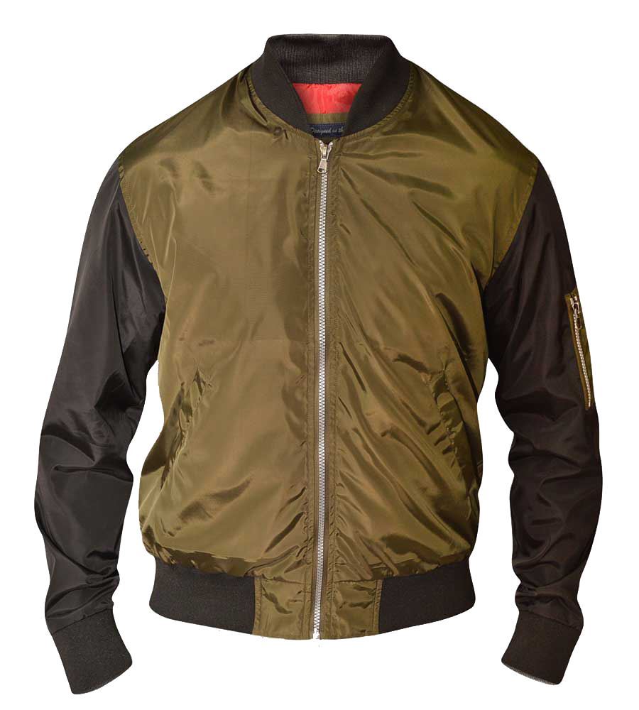 D555 Lined Bomber Jacket (Louis) in Size 2XL to 8XL, 2 Colours