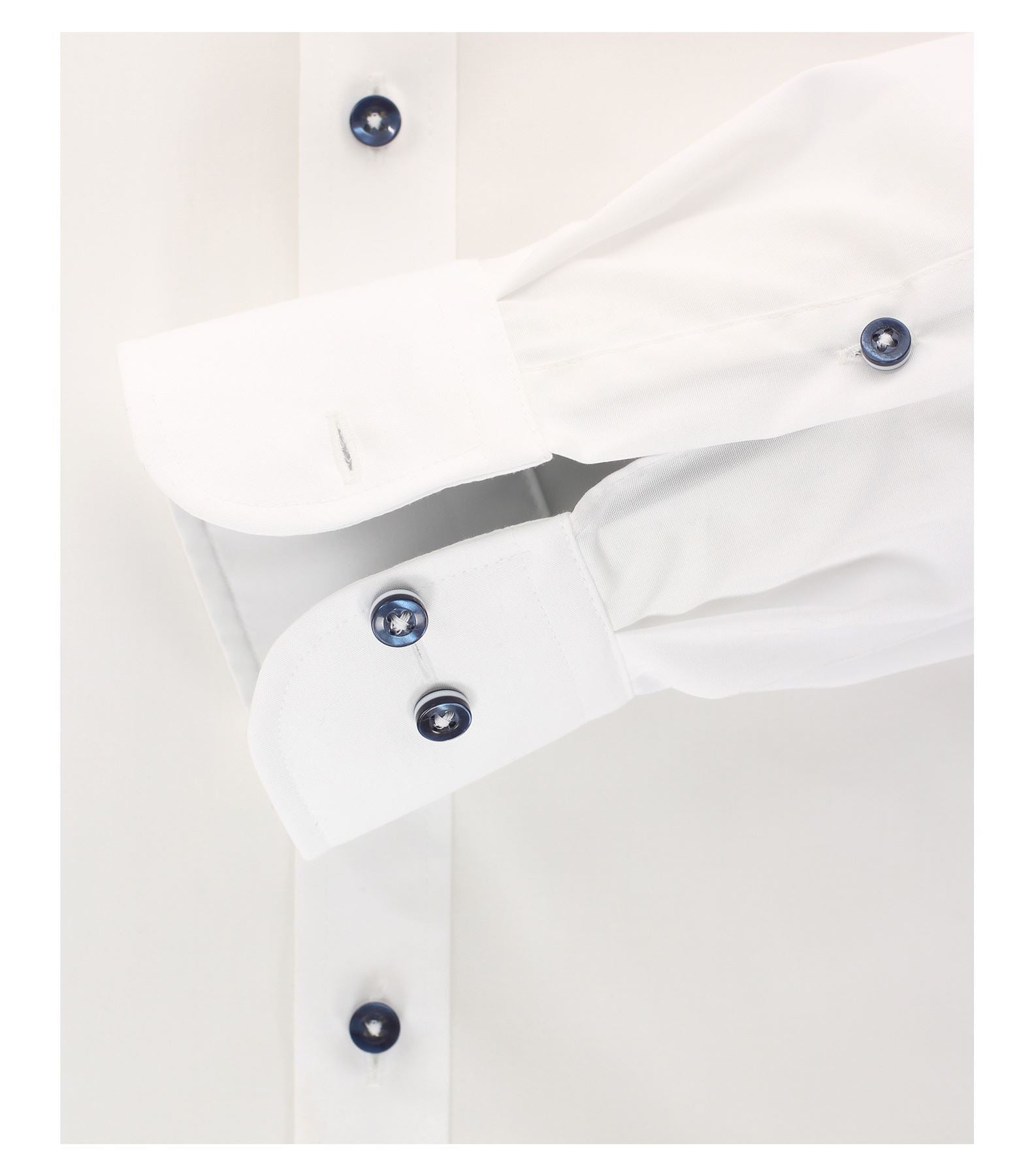 Casa Moda Mens modern fit long sleeved plain city shirt with cutaway collar