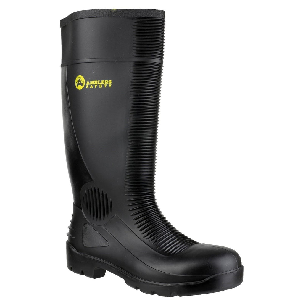 Amblers Men Boots - FS100 Admin Safety Wellington in Black, 4-14