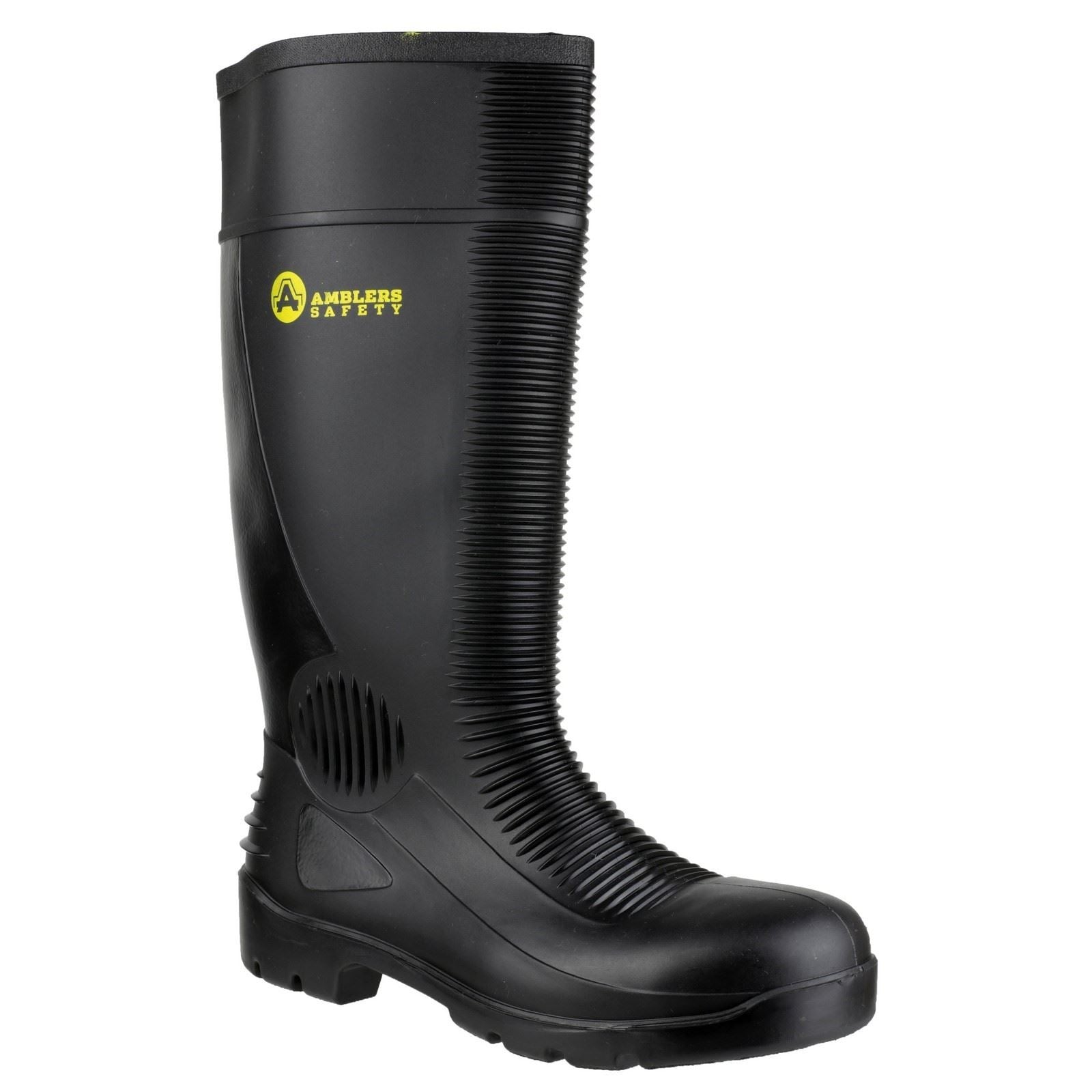 Amblers Men Boots - FS100 Admin Safety Wellington in Black, 4-14