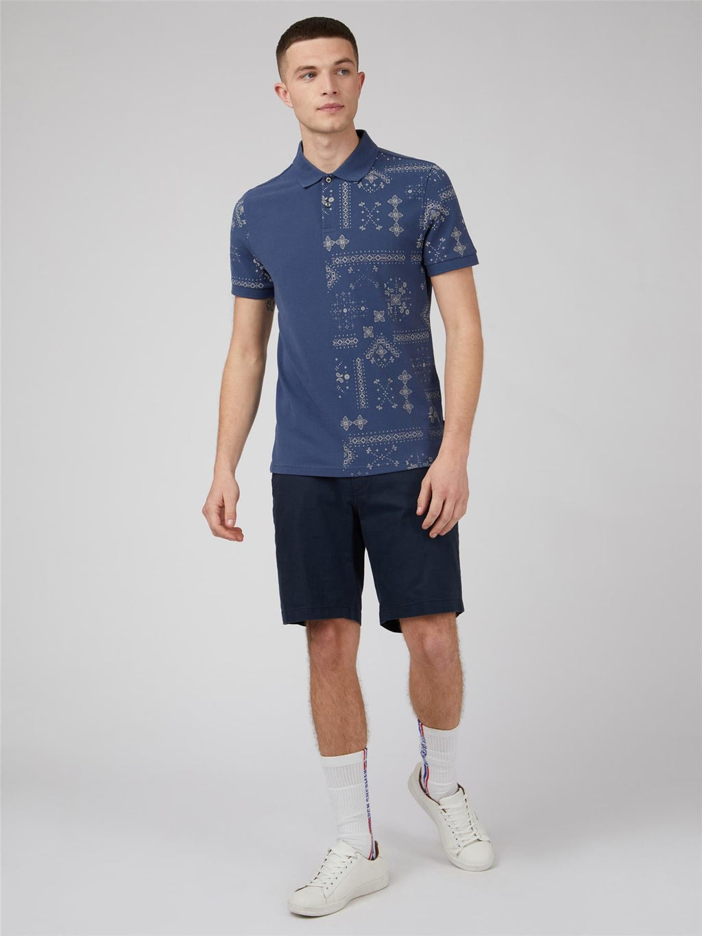 Ben Sherman (0070757IL) Men's Signature Polo in Blue 2XL to 5XL