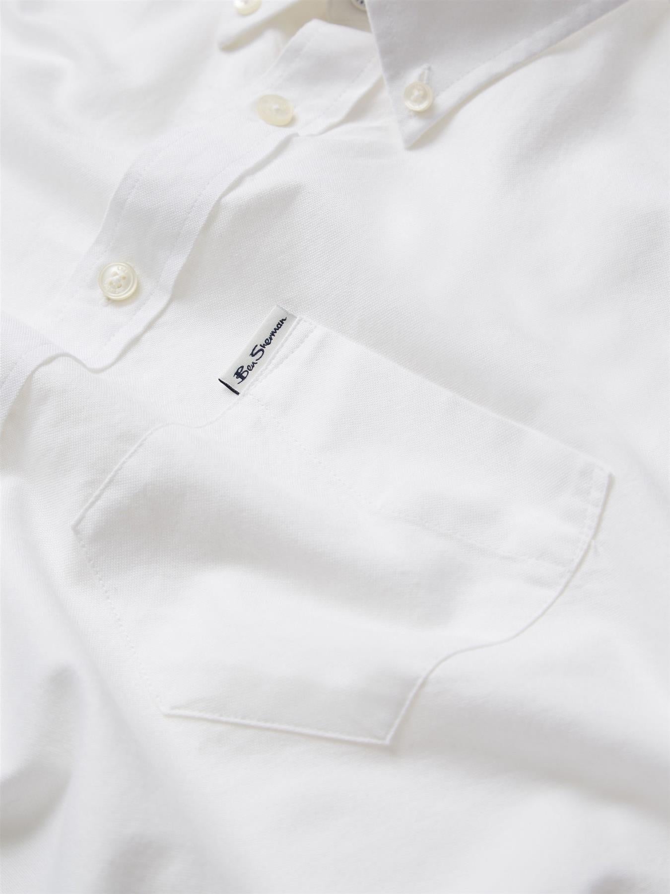 Ben Sherman Men's  Long Sleeve Organic Cotton Oxford Shirt 2XL to 5XL, 4 Colours
