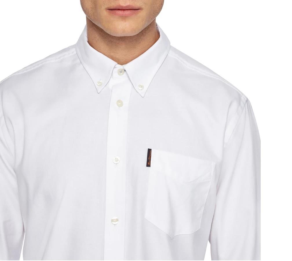 Ben Sherman Men's Big Size Long Sleeve Classic Oxford Cotton Shirt XXL-5XL