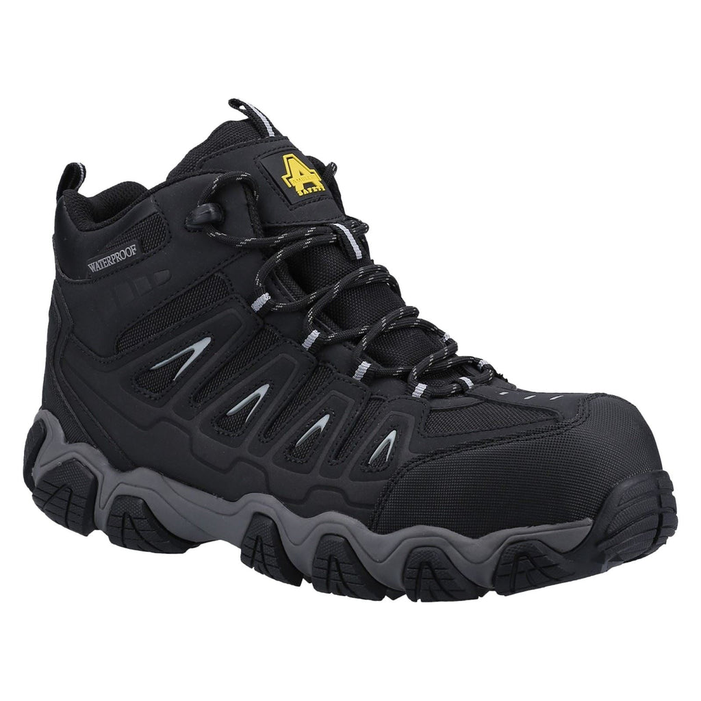 Amblers Men Boots - AS801 Rockingham Safety Hiker in Black, 6-12