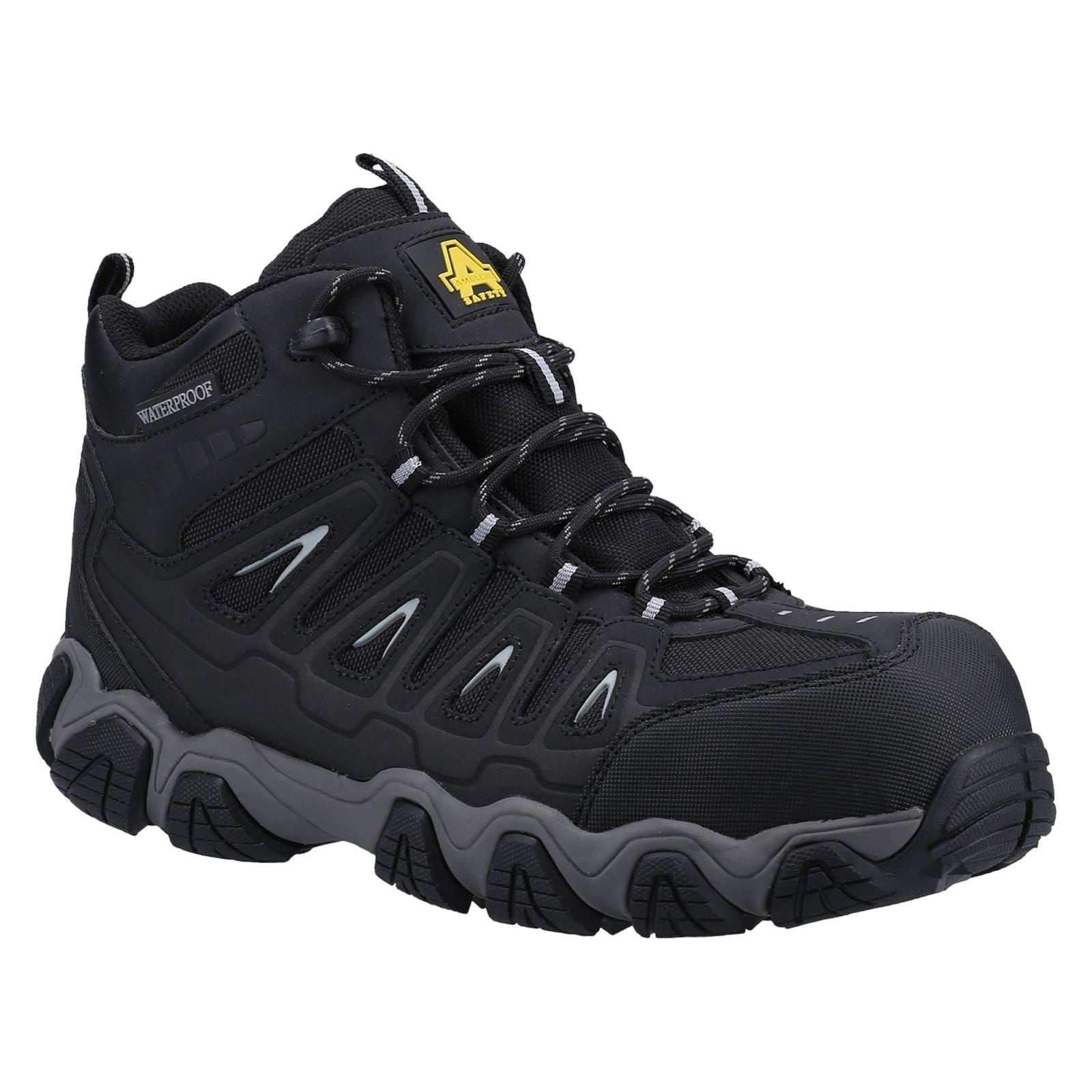 Amblers Men Boots - AS801 Rockingham Safety Hiker in Black, 6-12
