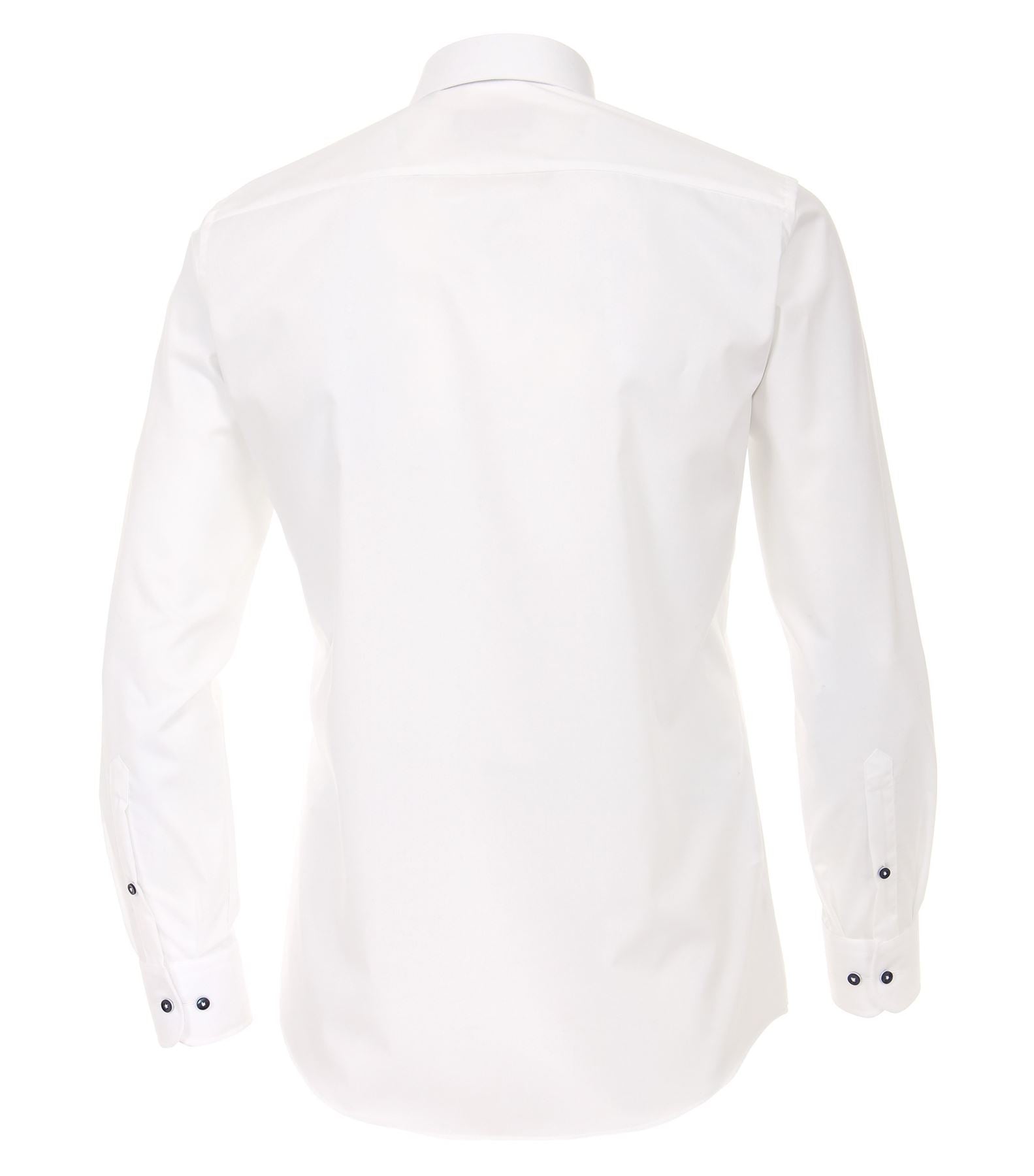 Casa Moda Mens modern fit long sleeved plain city shirt with cutaway collar