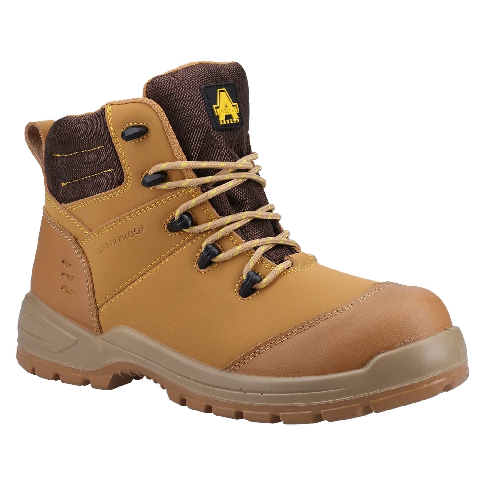 Amblers Women Boots - AS308C Metal Free Safety Boot in Honey, 4-14