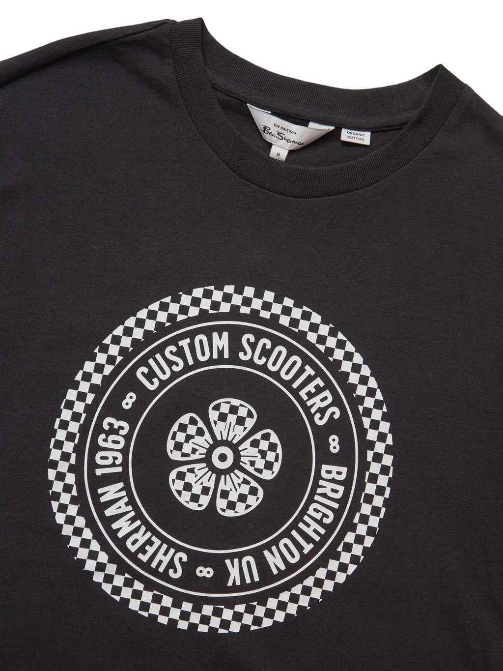 Ben Sherman Men's Plus Size Custom Scooter T-Shirt Black 2XL to 5XL