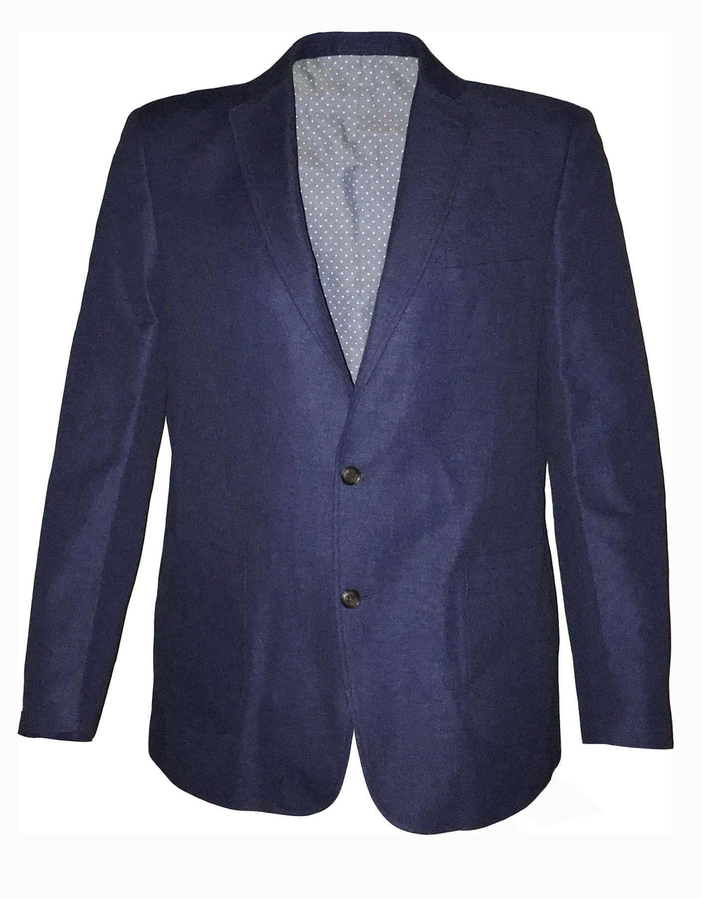 AD Hope Men's Extra Tall Smart Casual Blazer Jacket in Cobalt Blue in Size 42XL to 52XL