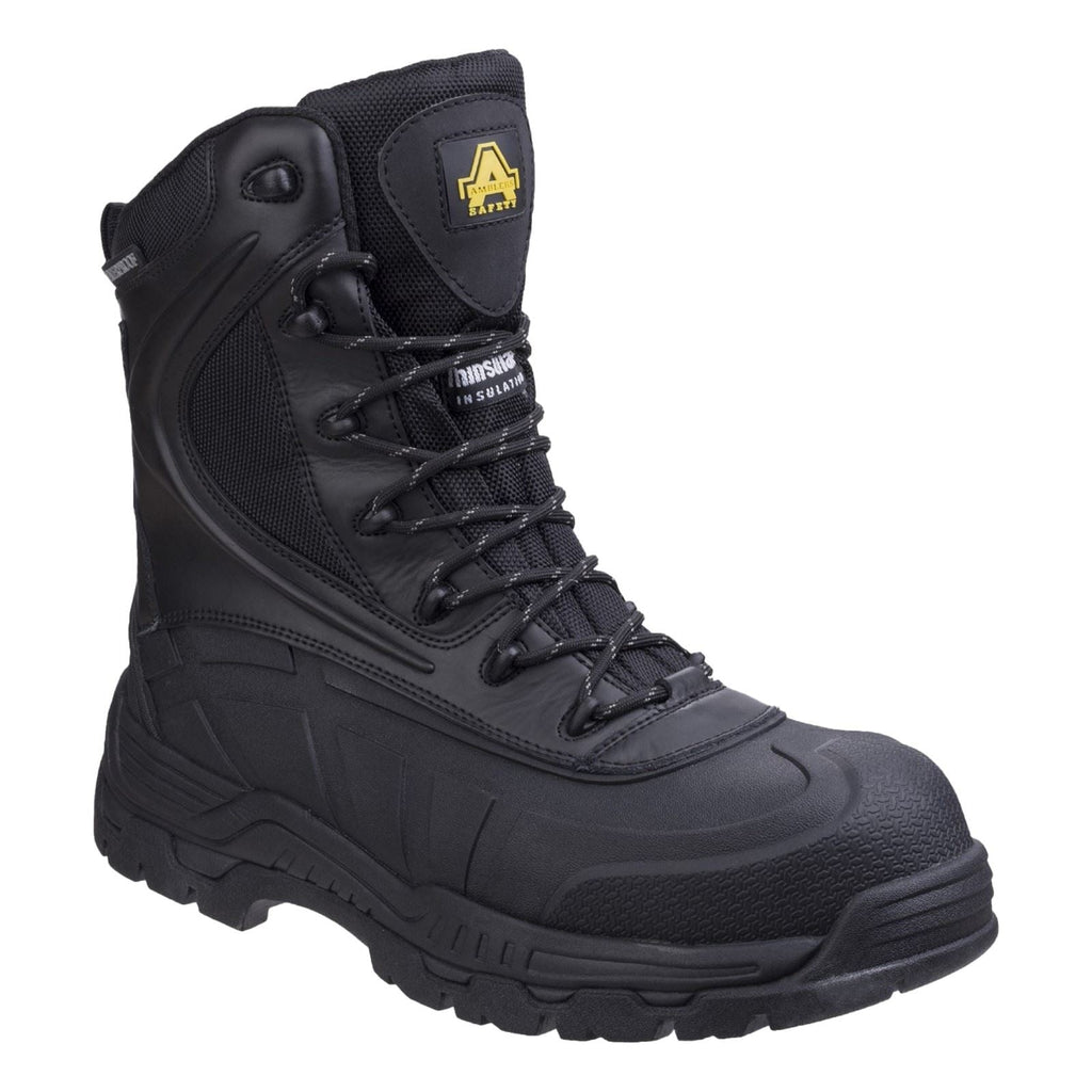 Amblers Men Boots - AS440 Hybrid Metal Free Hi-leg Safety Boot in Black, 4-14