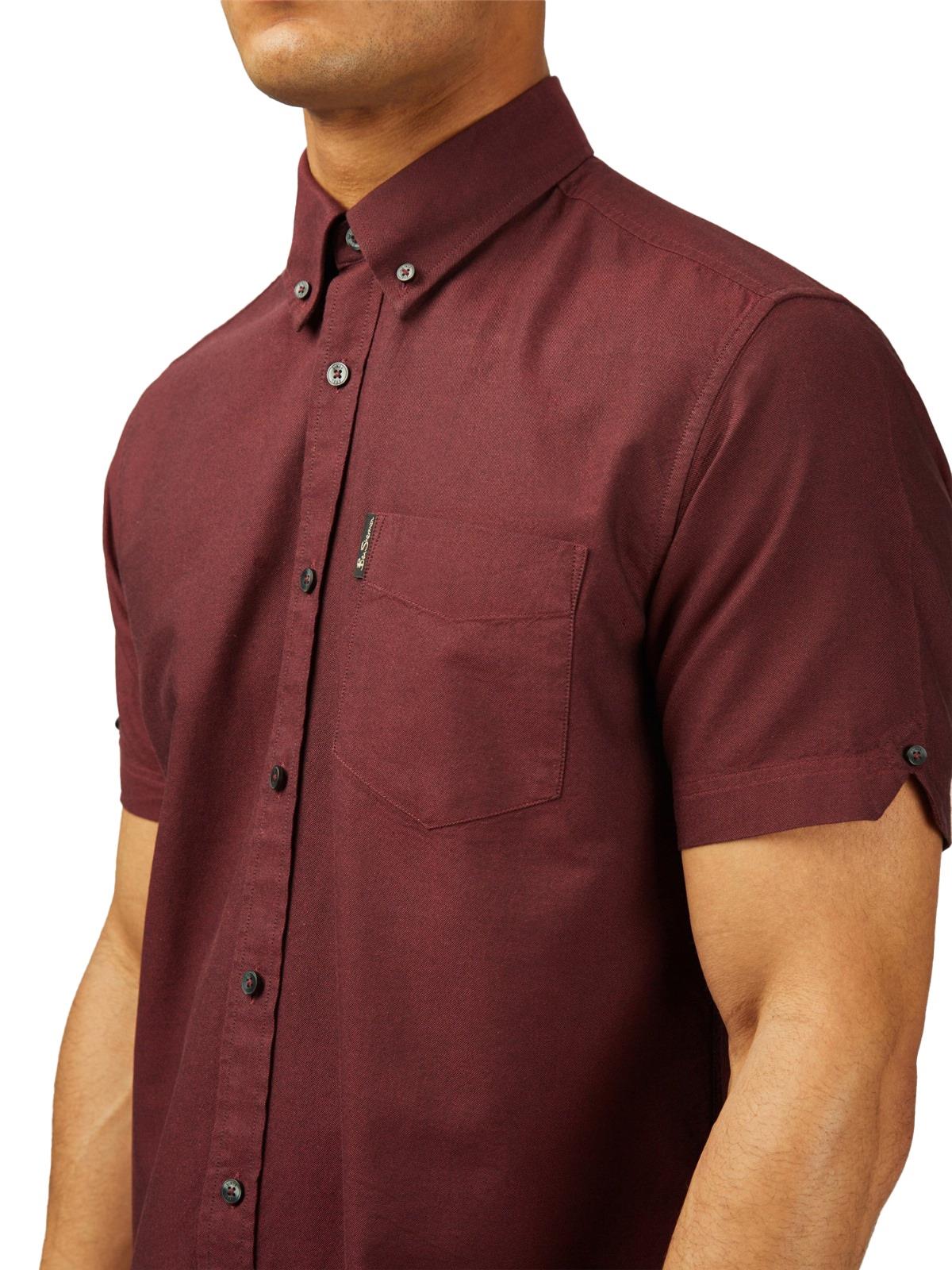 Ben Sherman Big Size Signature Oxford Short Sleeve Shirt For Men in 2 Colours, 2XL-5XL