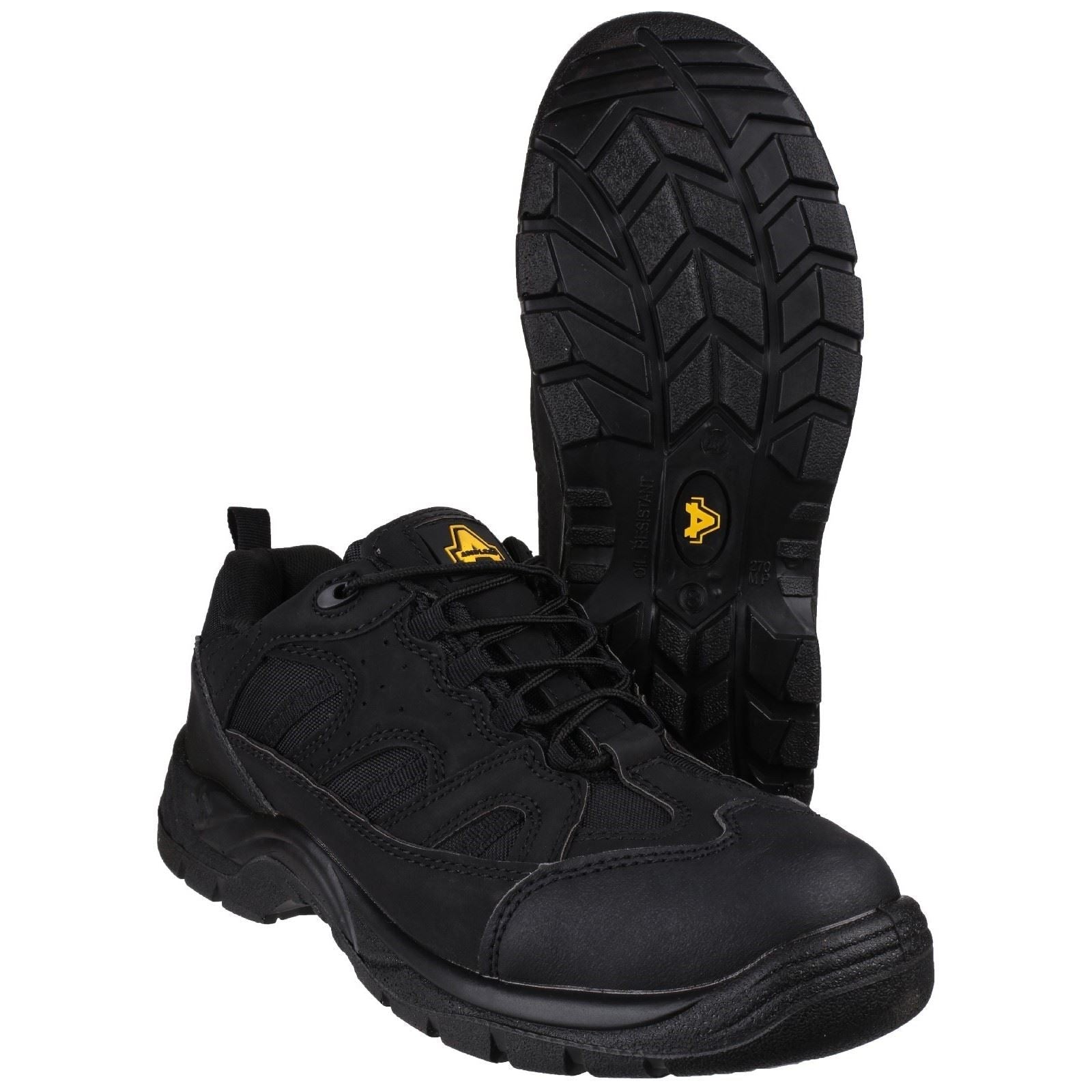 Amblers Men Boots - FS214 Vegan Friendly Safety Shoes in Black, 4-13