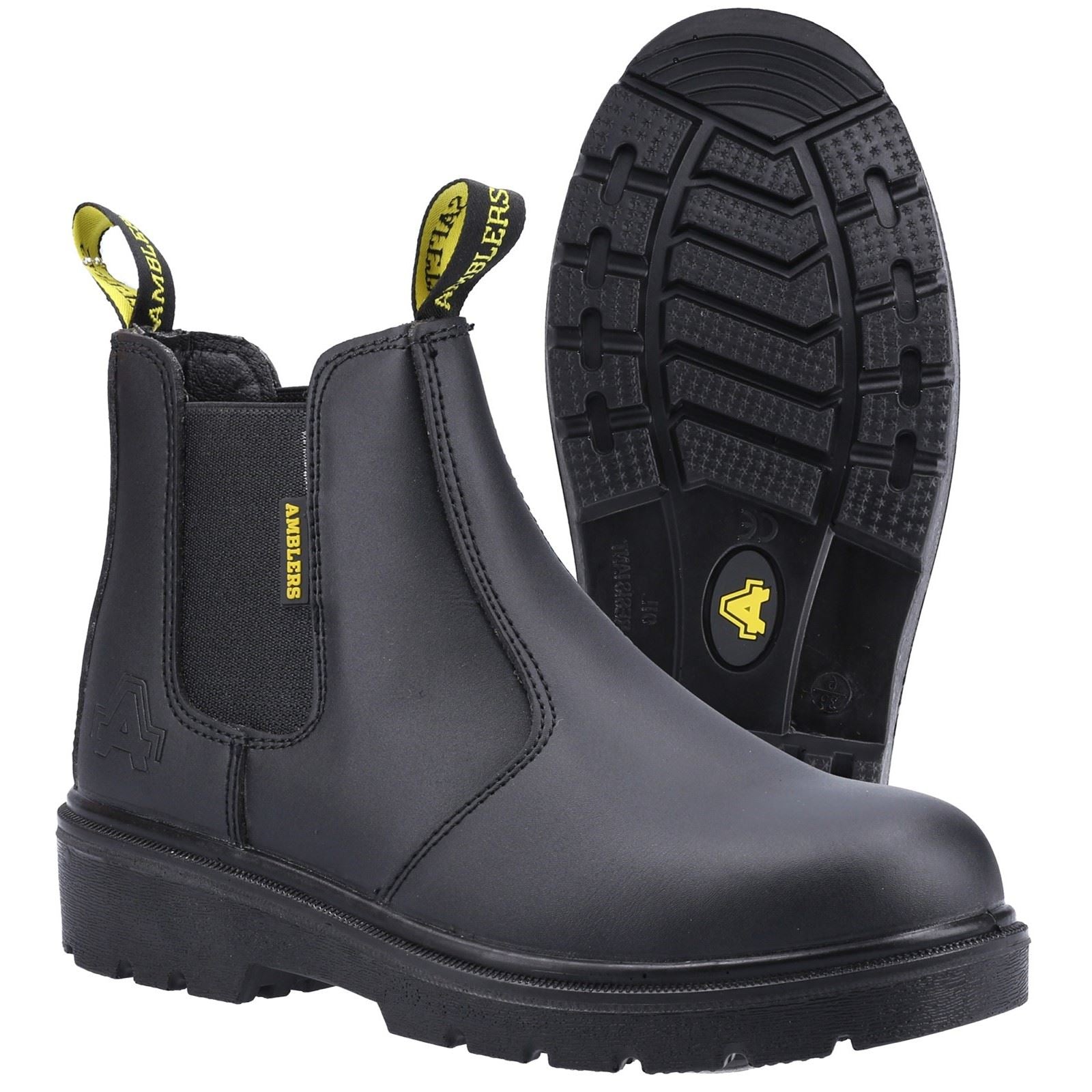 Amblers Men Boots - FS116 Safety Dealer Boot in Black, 3-15