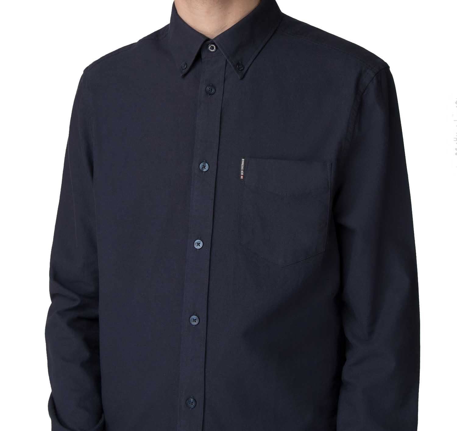 Ben Sherman Men's Big Size Long Sleeve Classic Oxford Cotton Shirt XXL-5XL
