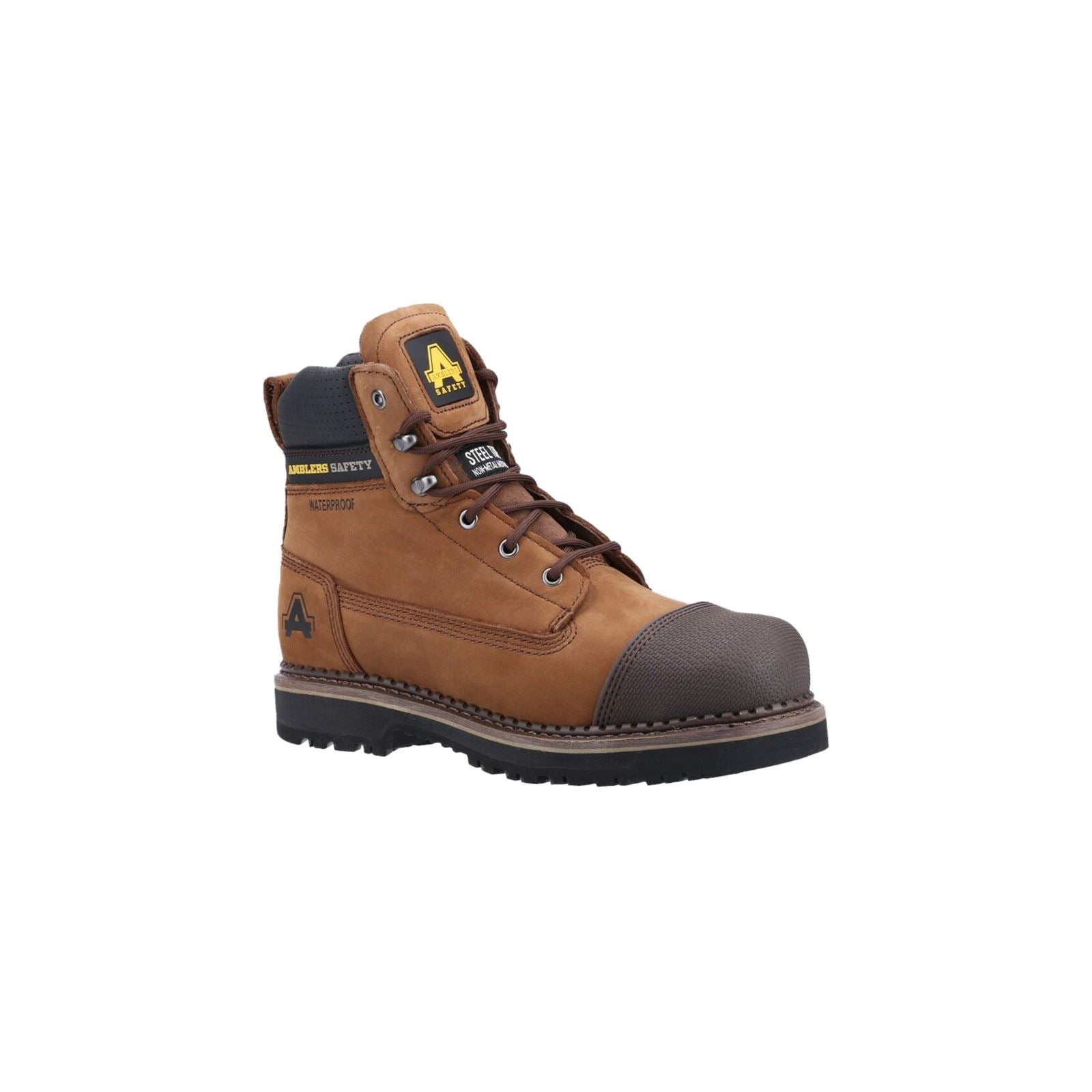 Amblers Men Boots - AS233 Scuff Safety Boot in Brown, 6-12