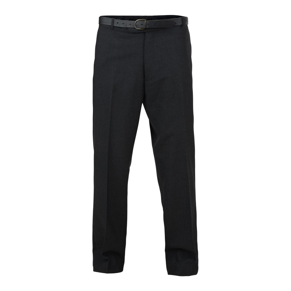 BLACK POLY VISCOSE DURA PRESS TROUSER WAIST 32"(81 CM) -62" (157CM), INSIDE LEG 35"