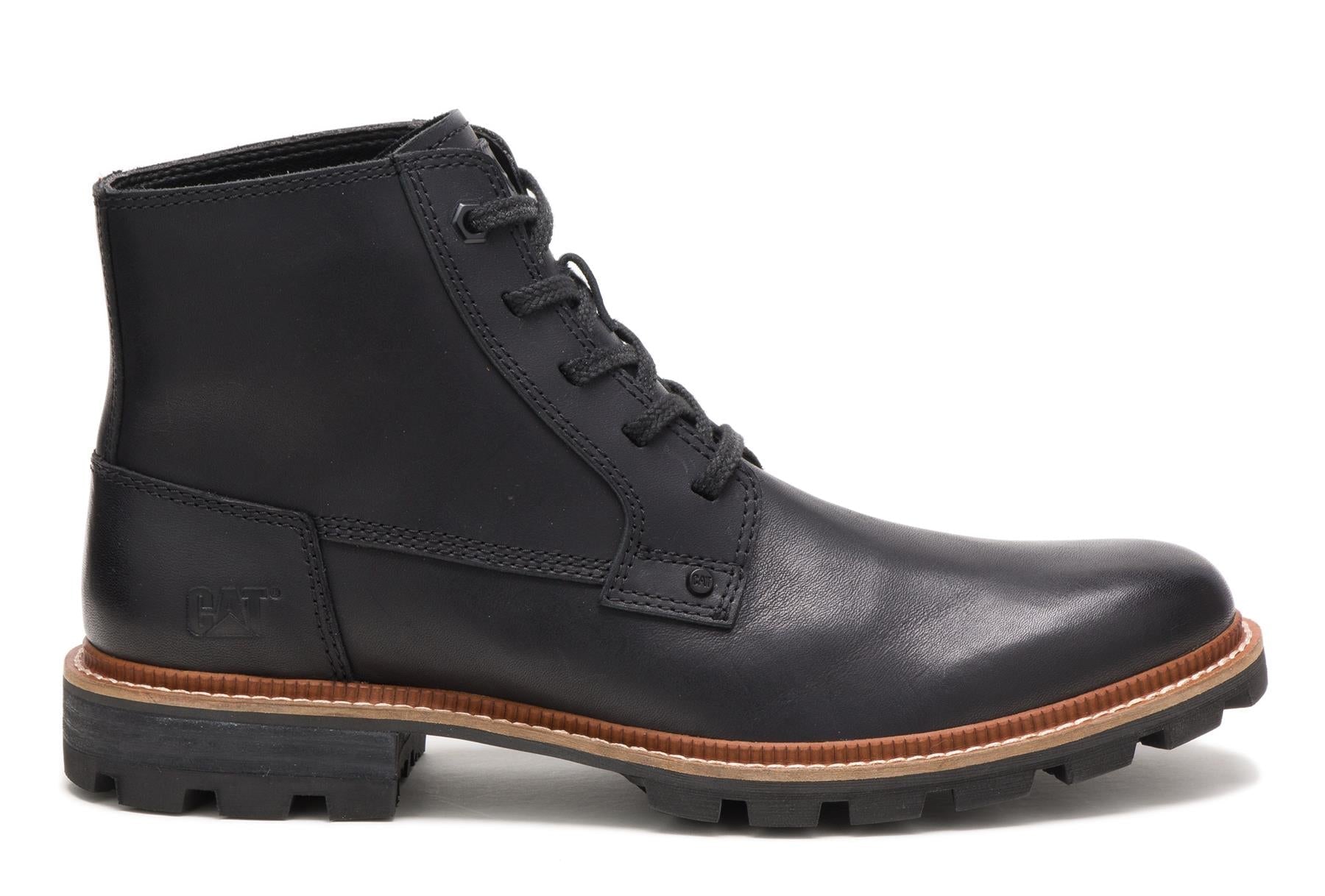 CAT Mens Wide Fit Water Proof Full Grain Impermeable Leather Boots (Wayward)