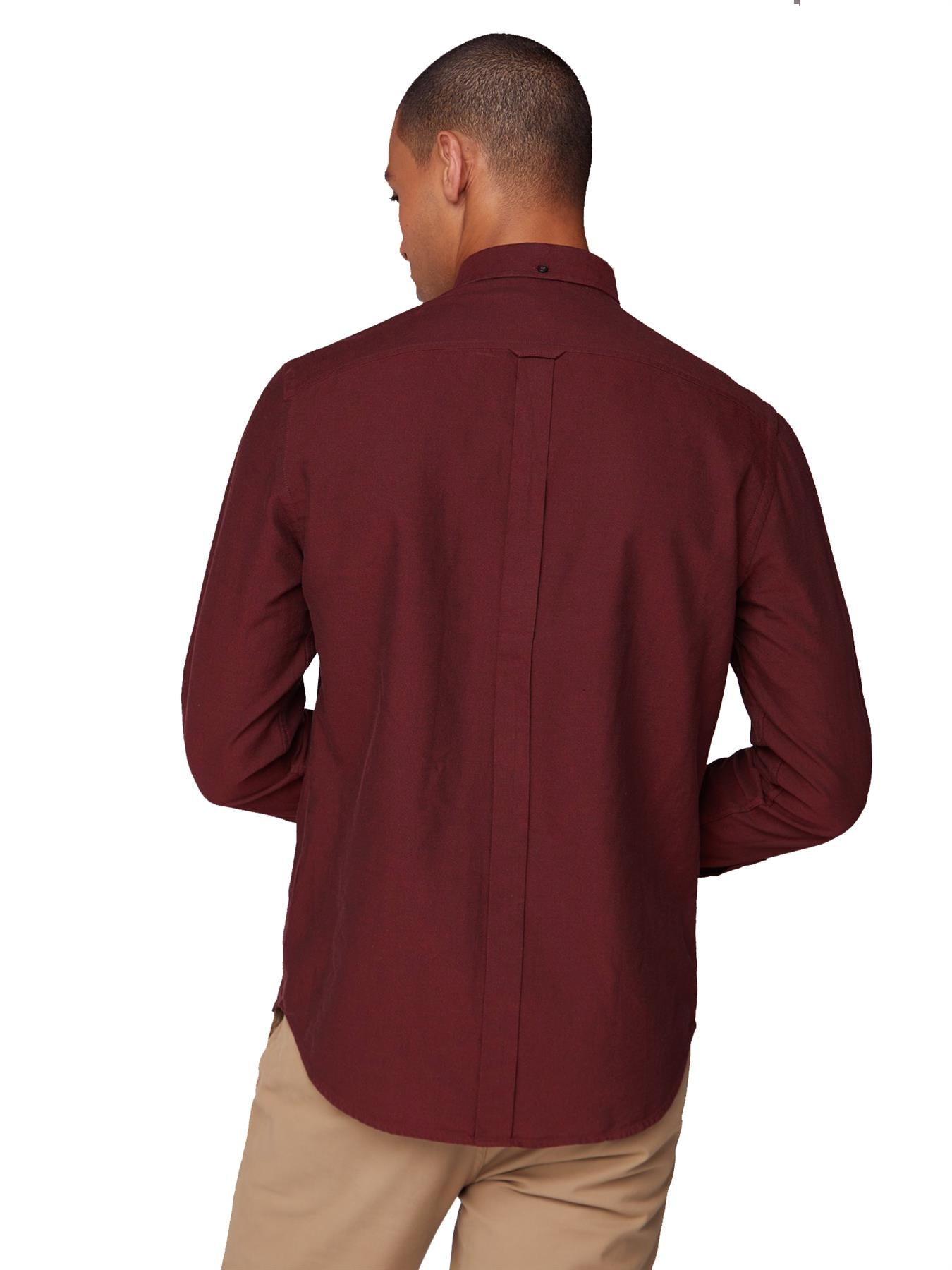 Ben Sherman Men's Big Size Long Sleeve Classic Oxford Cotton Shirt XXL-5XL