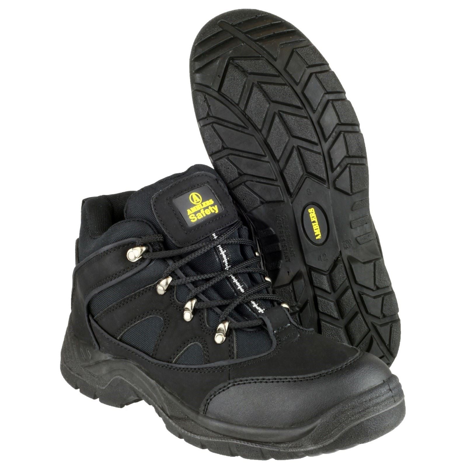 Amblers Men Boots - FS151 Vegan Friendly Safety Boots in Black, 4-13
