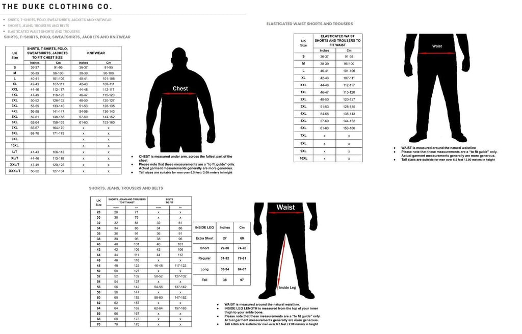 D555 Cuffed Jogger With Side Pockets And Drawcord (410804) 2XL- 6XL, Black