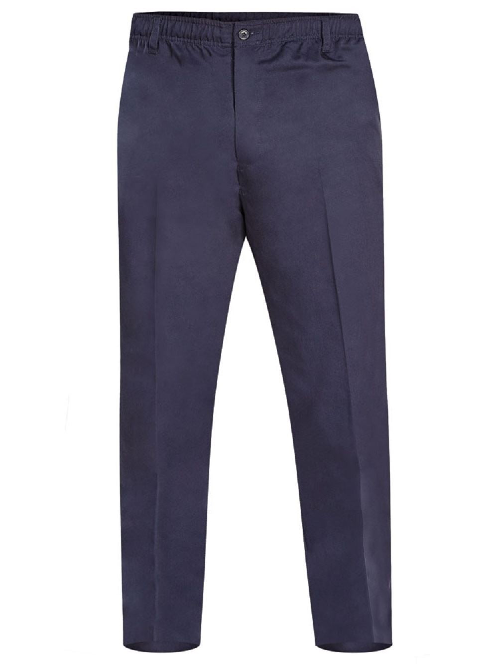 BASILIO - D555 Full Elastic Waist Rugby Trouser  Navy 40-60