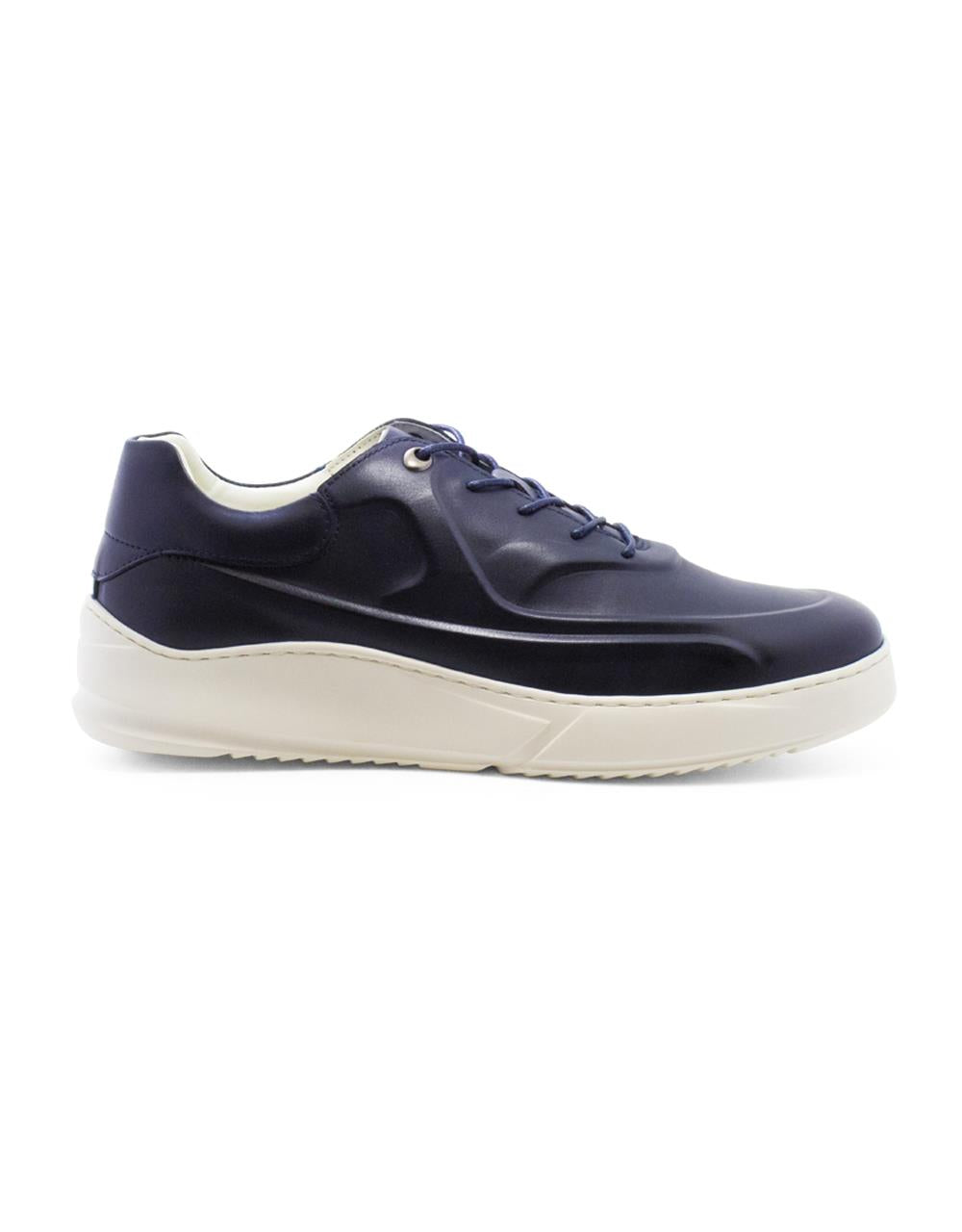 AZOR Mens  Round Marcus Sneaker Lace Up Shoes Navy UK 7 to UK 12